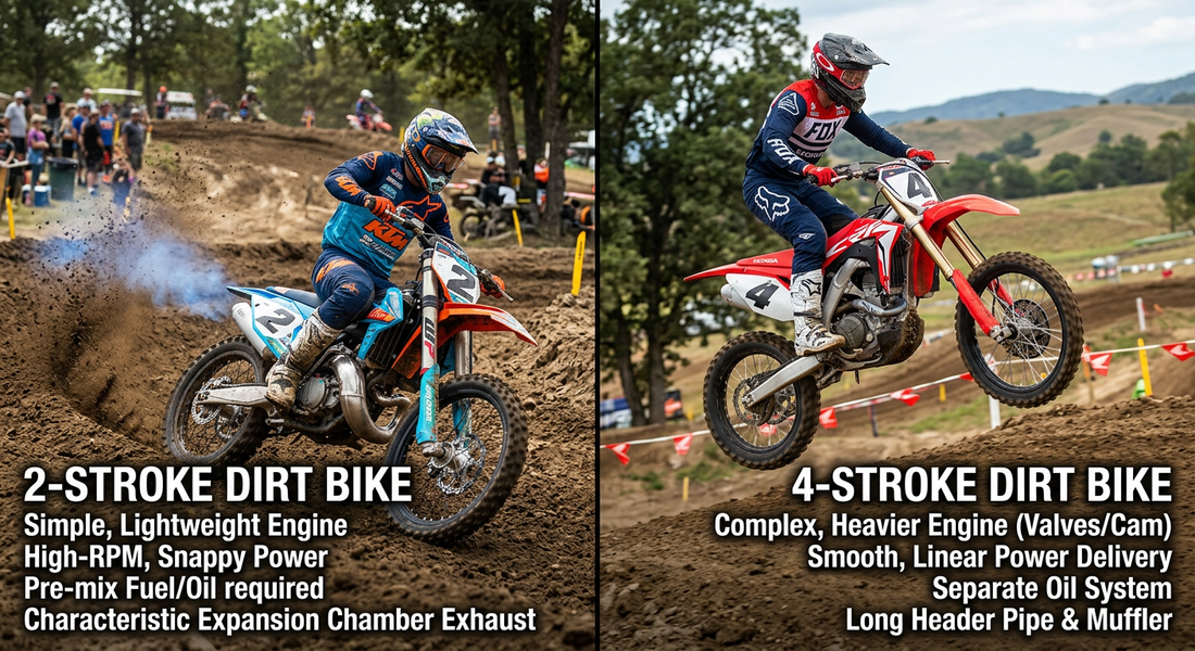 2 Stroke vs 4 Stroke Dirt Bikes: Which One Is Actually Better in 2026?