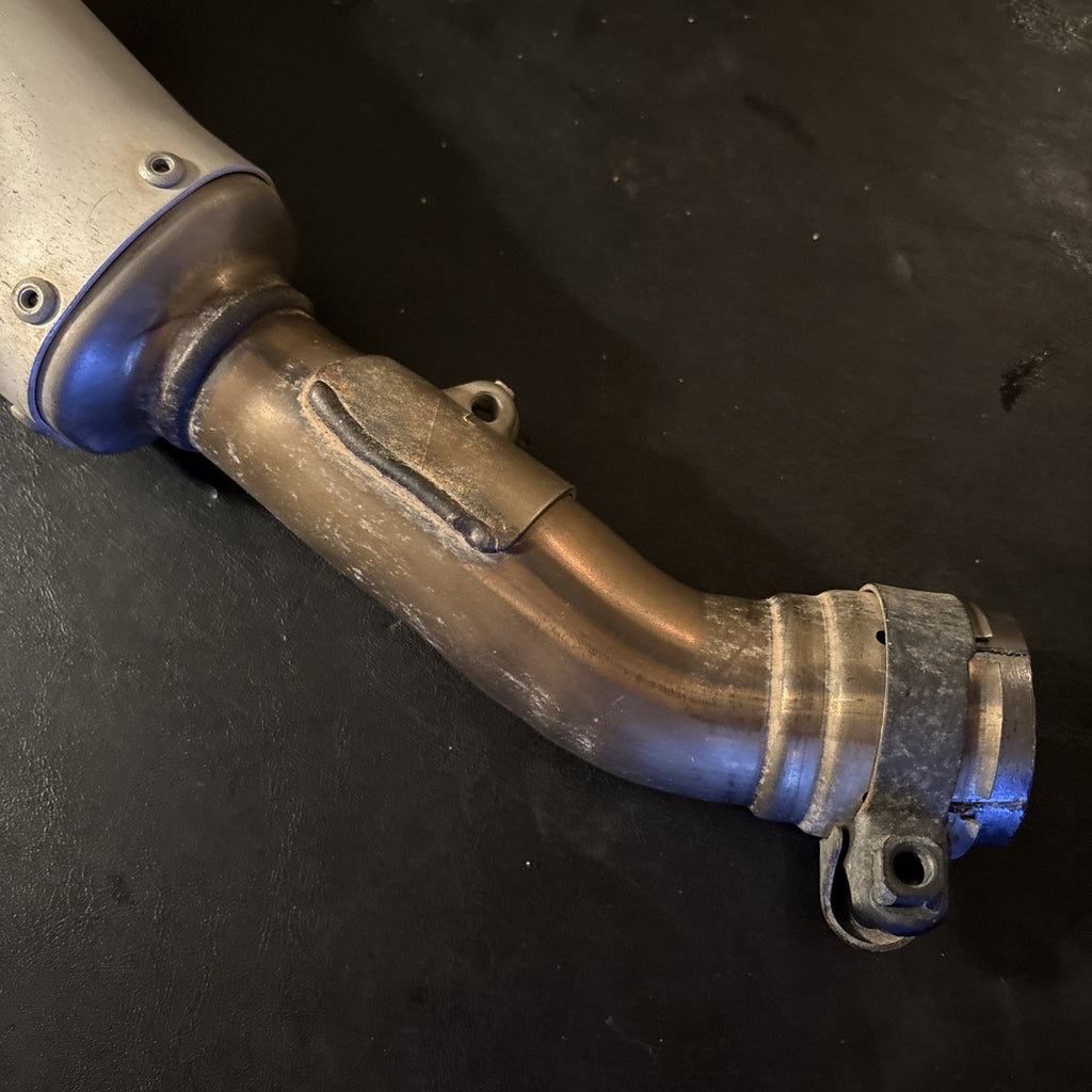 2019 HONDA CRF450R OEM LEFT MUFFLER EXHAUST SILENCER SLIP ON PIPE