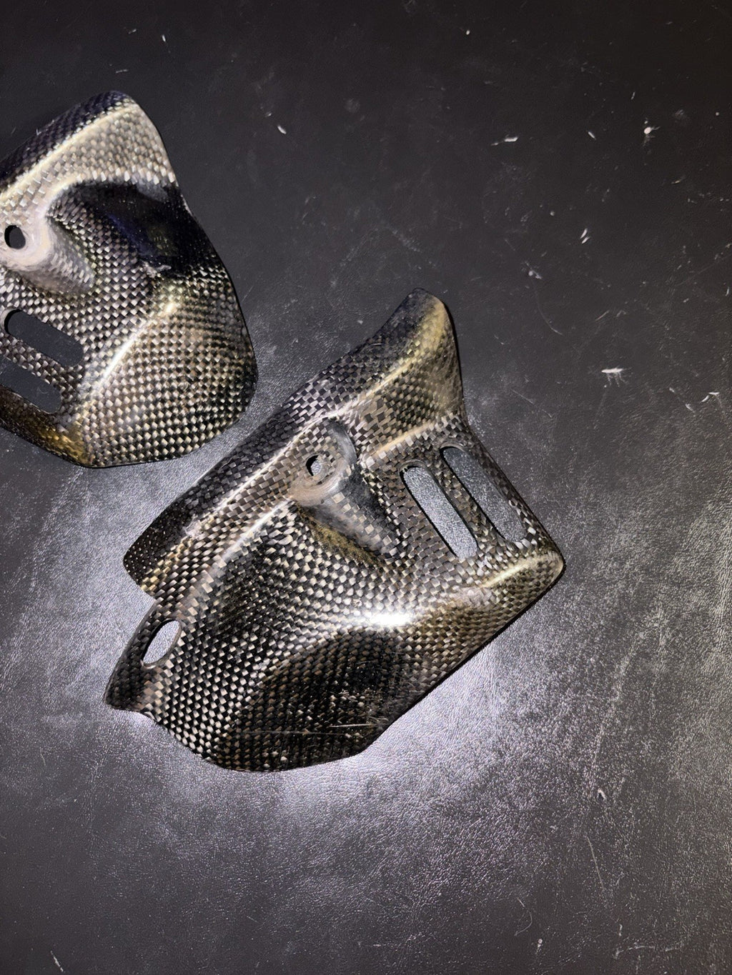 2005-2008 Honda Crf450r Light Speed 100% Carbon Fiber Engine Case Crash Guards