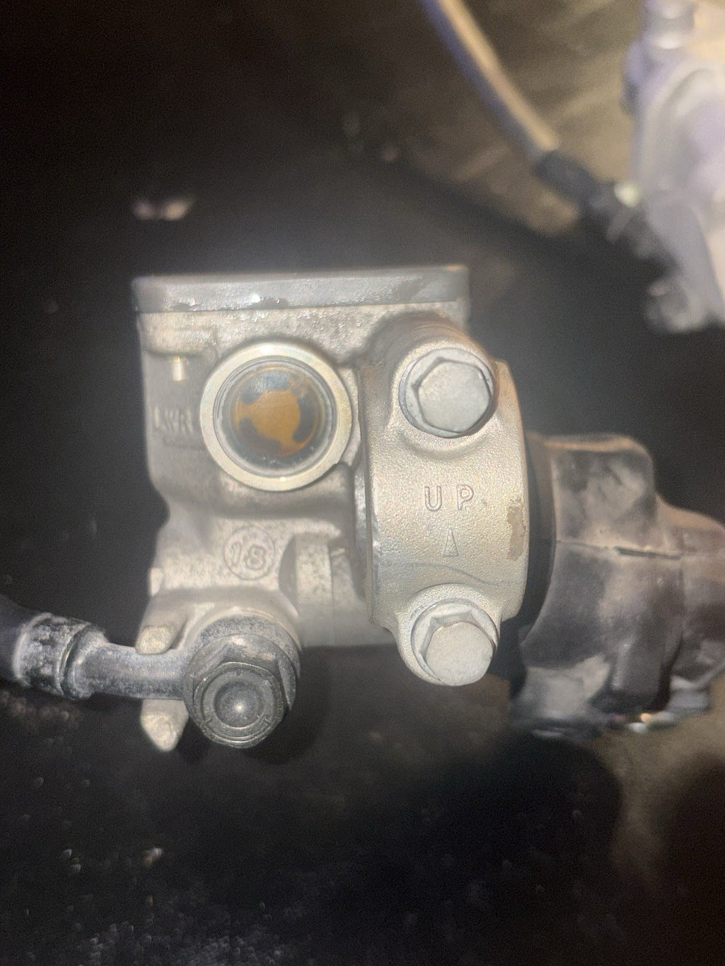 01-03 2002 CR125R CR125 OEM Front Brake Caliper Master Cylinder Line Assembly