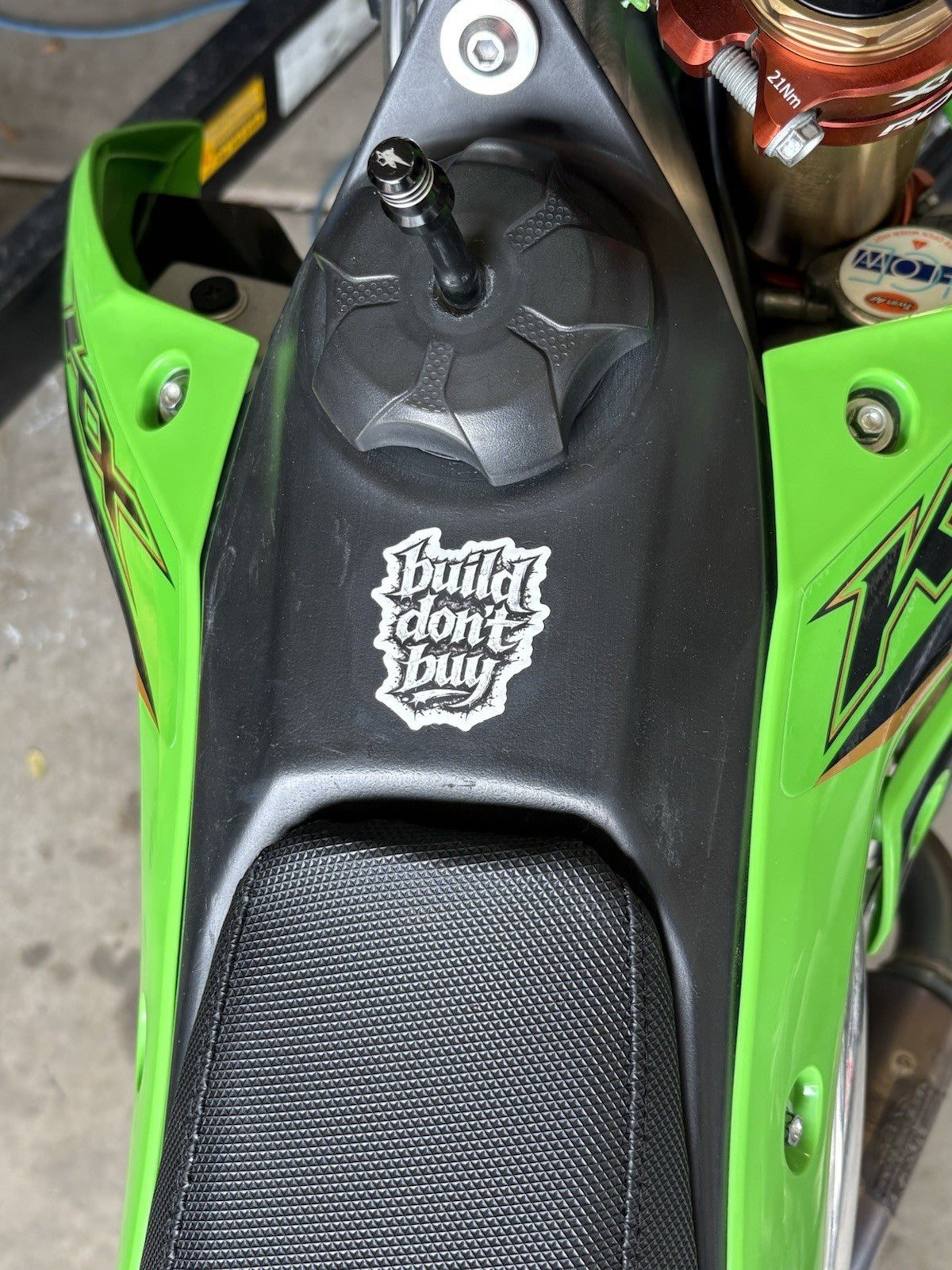 “Build Don’t Buy” Dirtbike Parts Moto Brand Sticker Packs Vinyl Waterproof (6pc)
