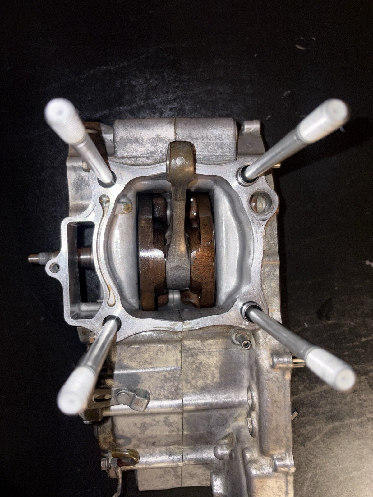 2008 Honda CRF450R Engine Transmission Bottom End Crankcase Crank Case Block Box