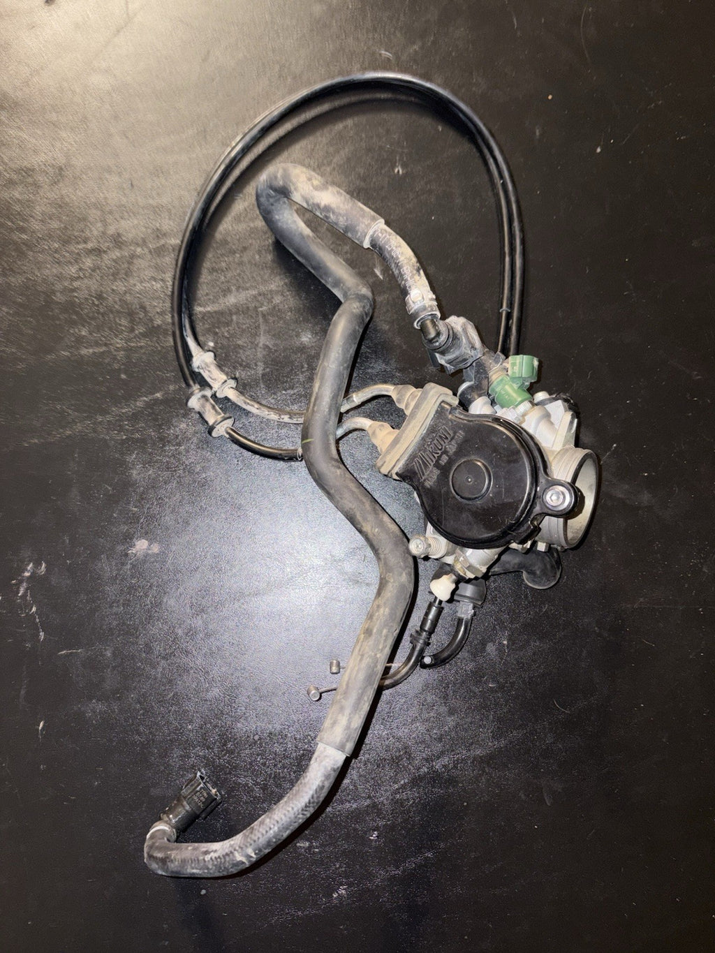 2012 Yamaha Yz450f  OEM Mikuni Throttle Body Fuel Injector Efi Cables Assembly