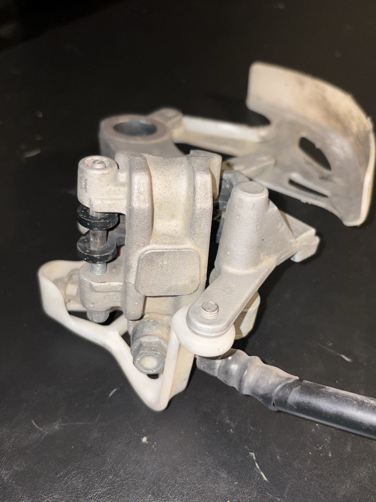 2008 HONDA CRF450R OEM NISSIN REAR BACK BRAKE CALIPER MASTER CYLINDER ASSEMBLY