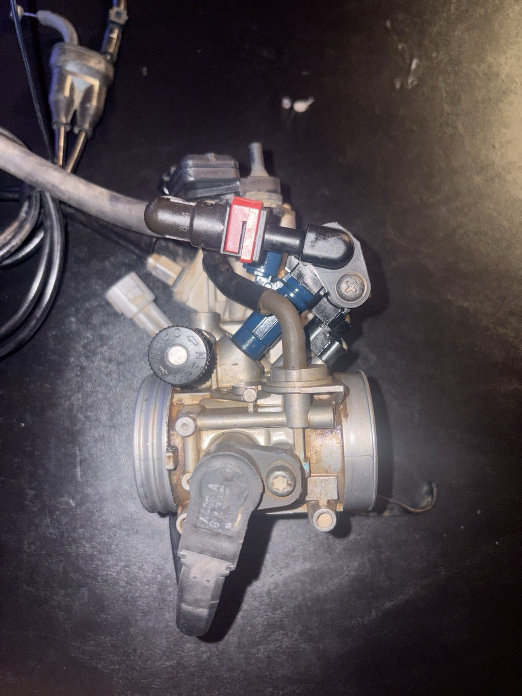 2009  09-11 KAWASAKI KX450F OEM KEIHIN MAIN FUEL INJECTOR THROTTLE BODY ASSEMBLY