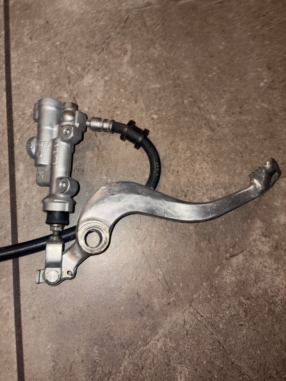 2005 Honda Crf250r OEM Rear Brake Assembly Master Cylinder Caliper Line