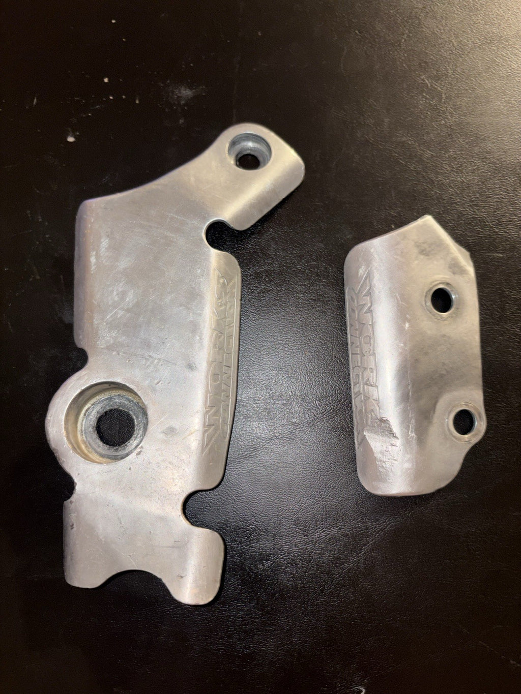 2000 2001 CR250R CR250 Works Connection Boot Frame Guard Protector Plate Set L/R