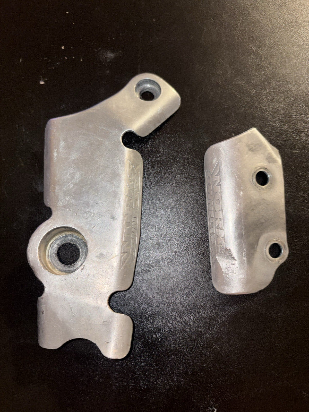 2000 2001 CR250R CR250 Works Connection Boot Frame Guard Protector Plate Set L/R
