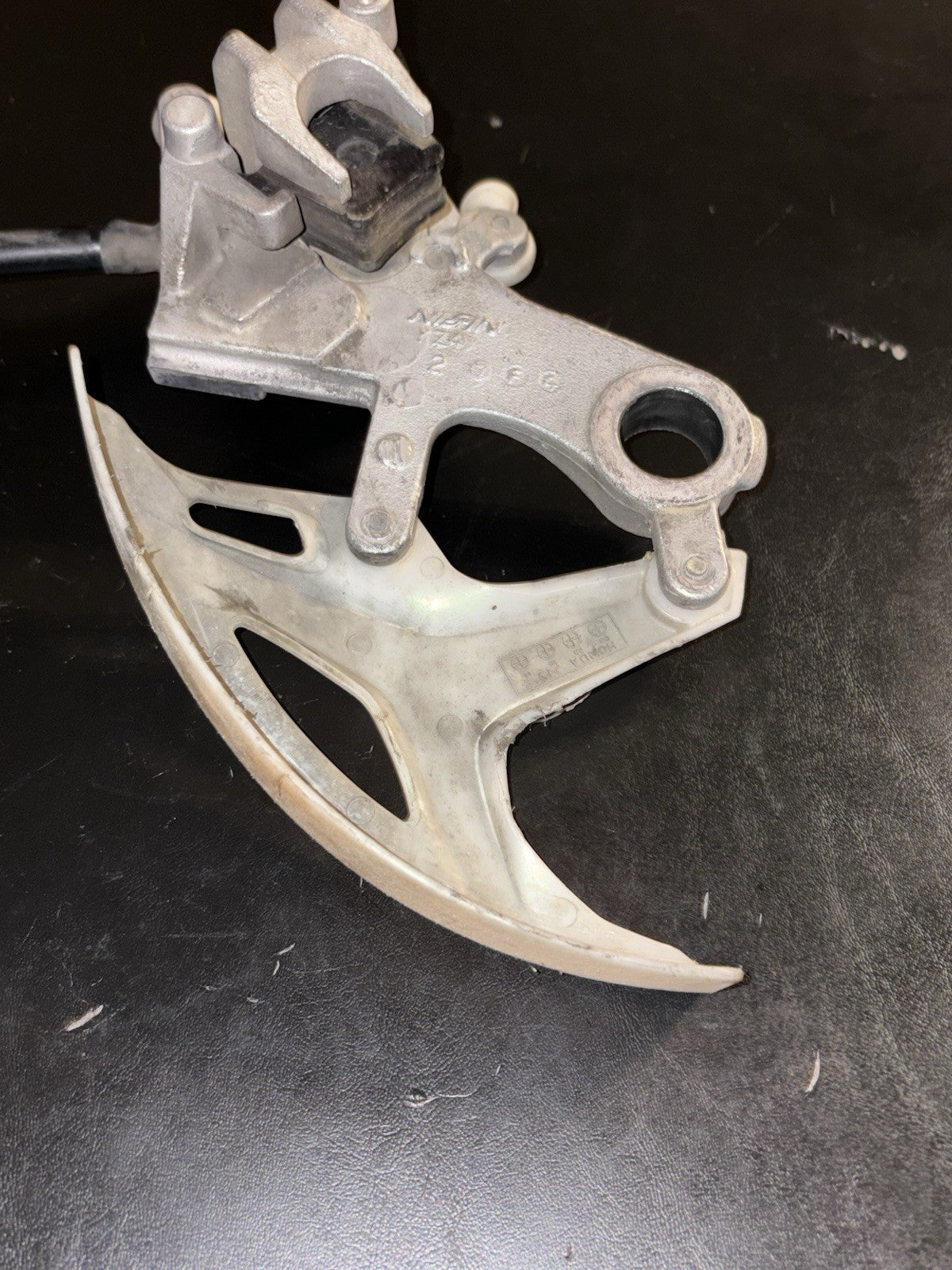 2008 HONDA CRF450R OEM NISSIN REAR BACK BRAKE CALIPER MASTER CYLINDER ASSEMBLY