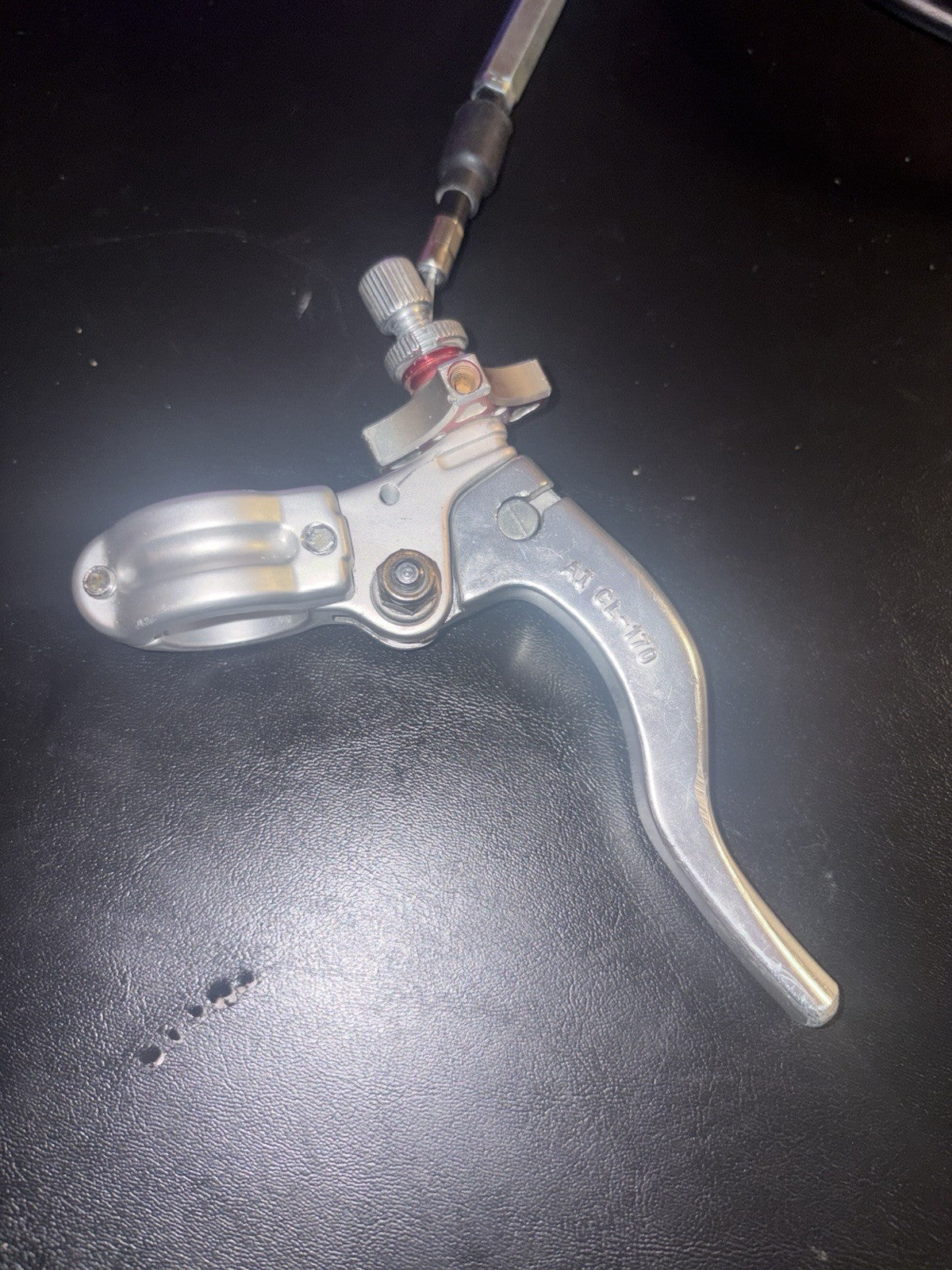 2000 2001 Honda CR250R Clutch Cable Mount Perch Lever Assembly