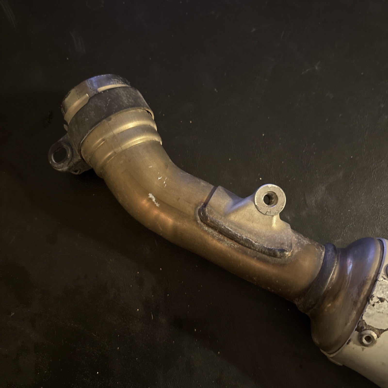 2019 HONDA CRF450R OEM LEFT MUFFLER EXHAUST SILENCER SLIP ON PIPE