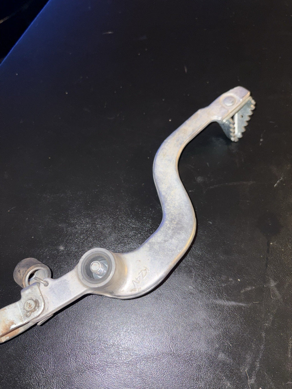 2002 HONDA CR125R OEM NISSIN REAR BACK BRAKE CALIPER MASTER CYLINDER LEVER