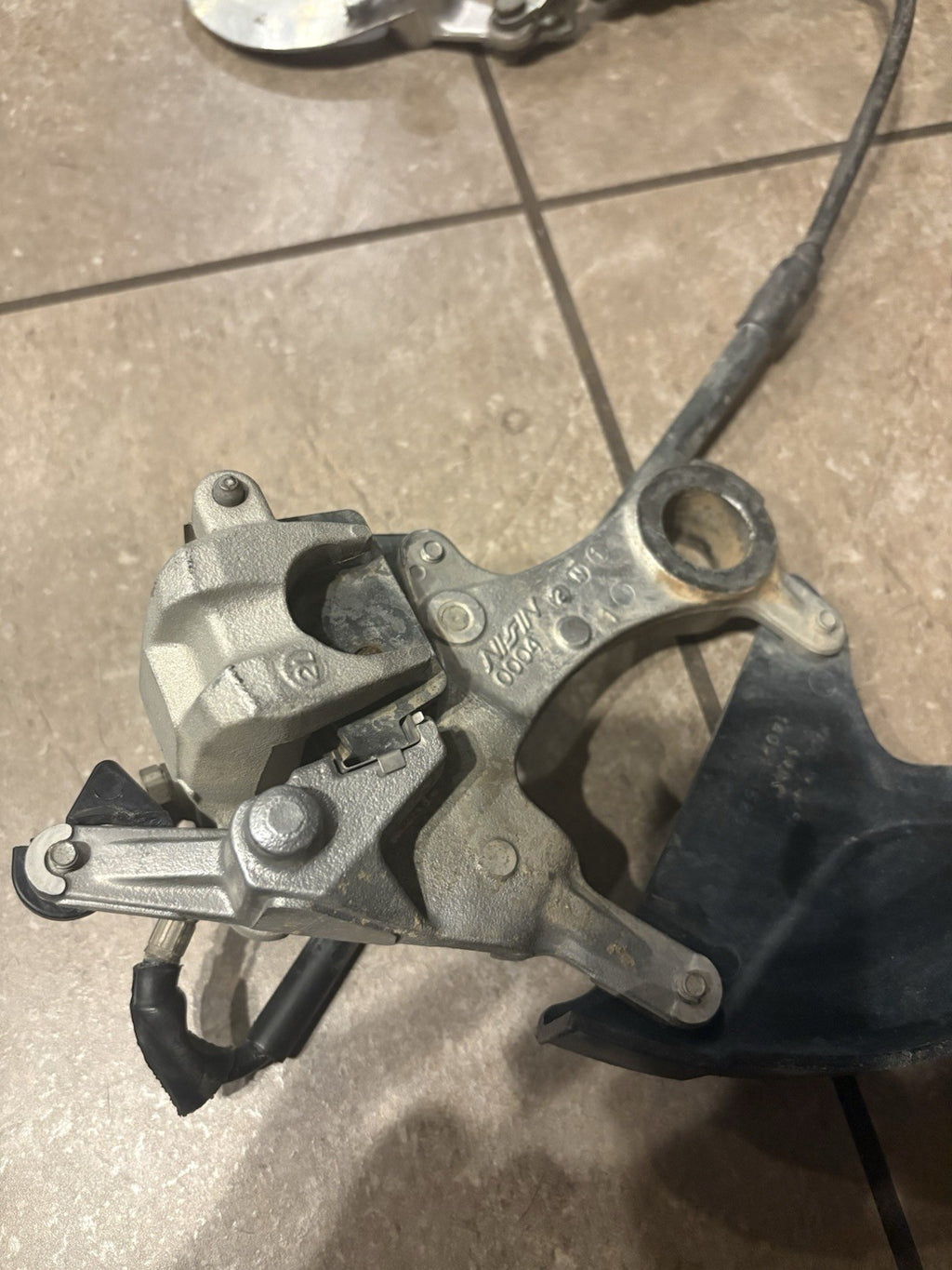 2013–2016 Kawasaki KX250F OEM Rear Brake Assembly – Caliper Master Cylinder Hose
