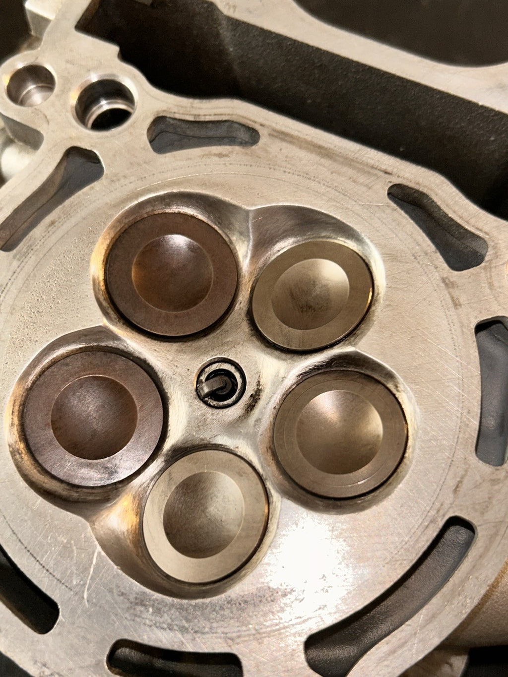 2004 Yamaha Yz250f OEM Cylinder Head Complete Valves Valve Train Assembly Top