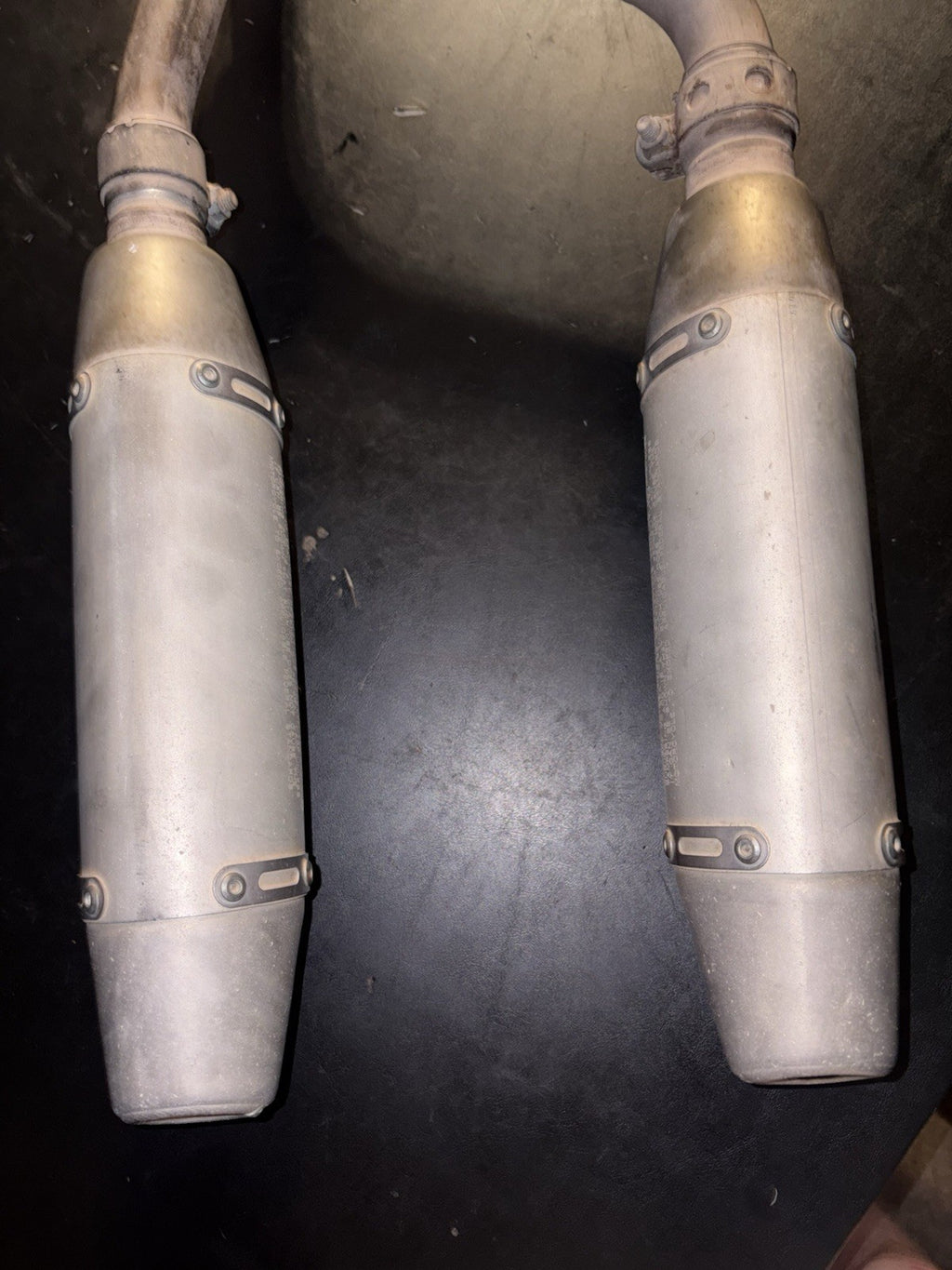 2006-2009 CRF250R OEM Exhaust Mid Y Pipe Dual Muffler Silencer Tail Slip On