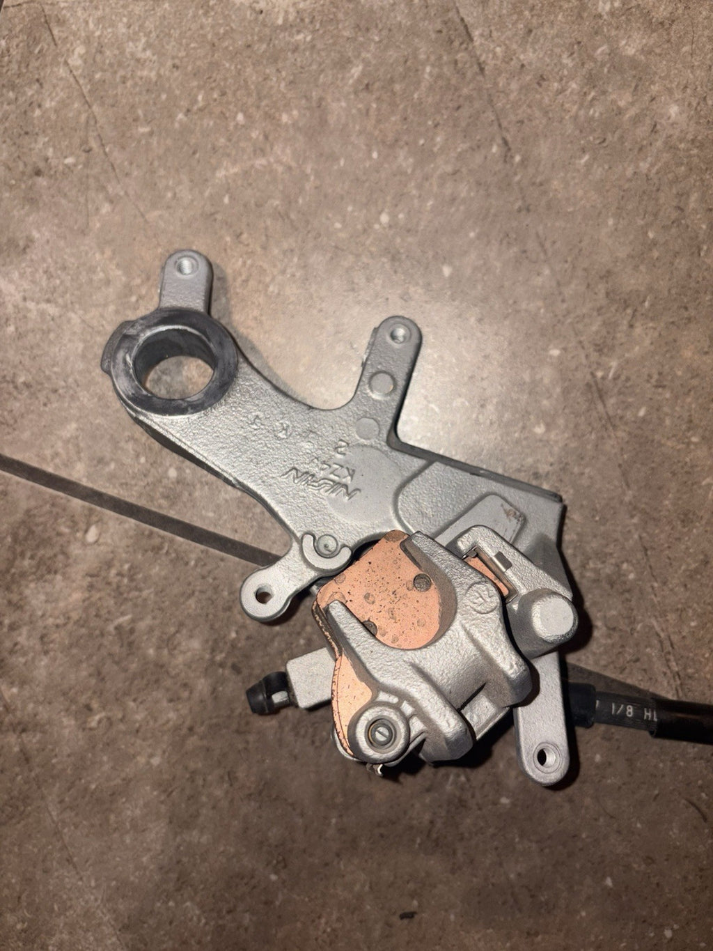 2005 Honda Crf250r OEM Rear Brake Assembly Master Cylinder Caliper Line