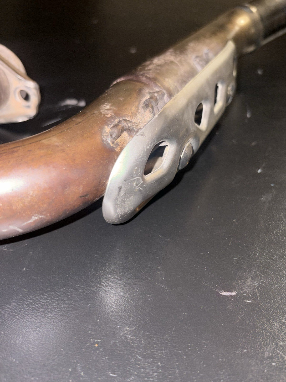 2016 Suzuki Rmz250 OEM Exhaust Manifold Header Head Pipe Heat Sheild