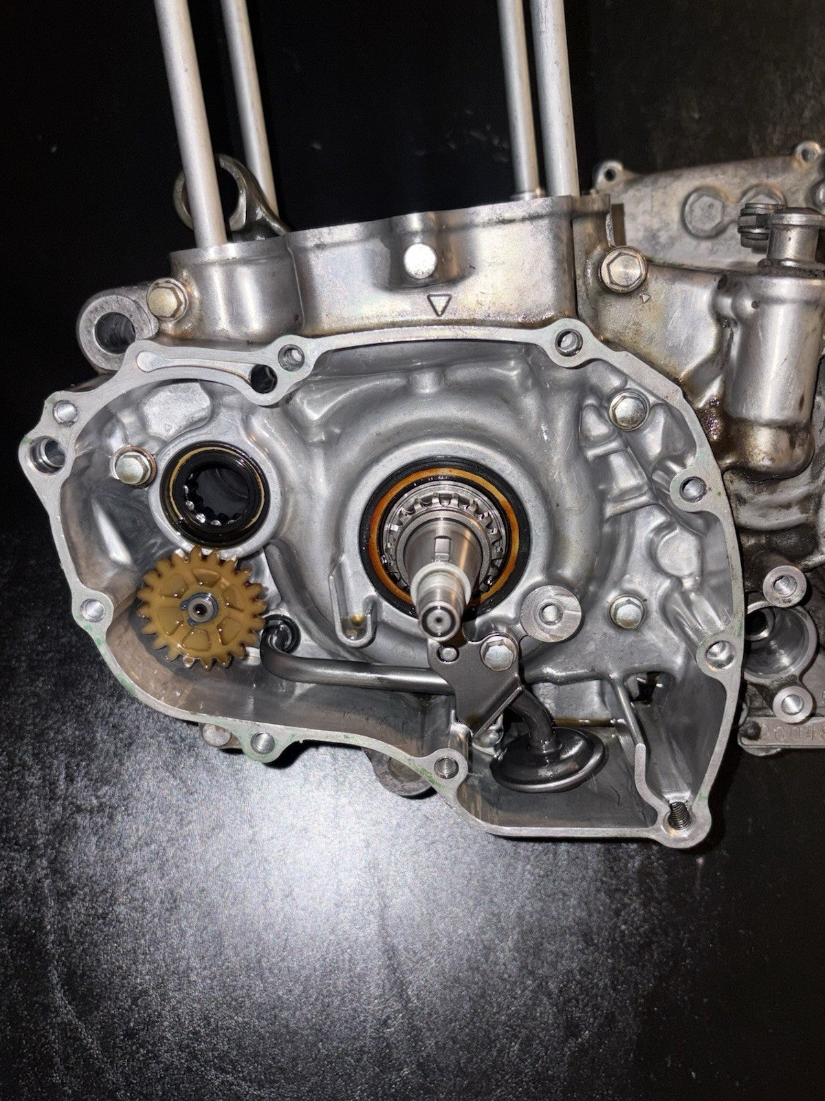 2008 Honda CRF450R Engine Transmission Bottom End Crankcase Crank Case Block Box