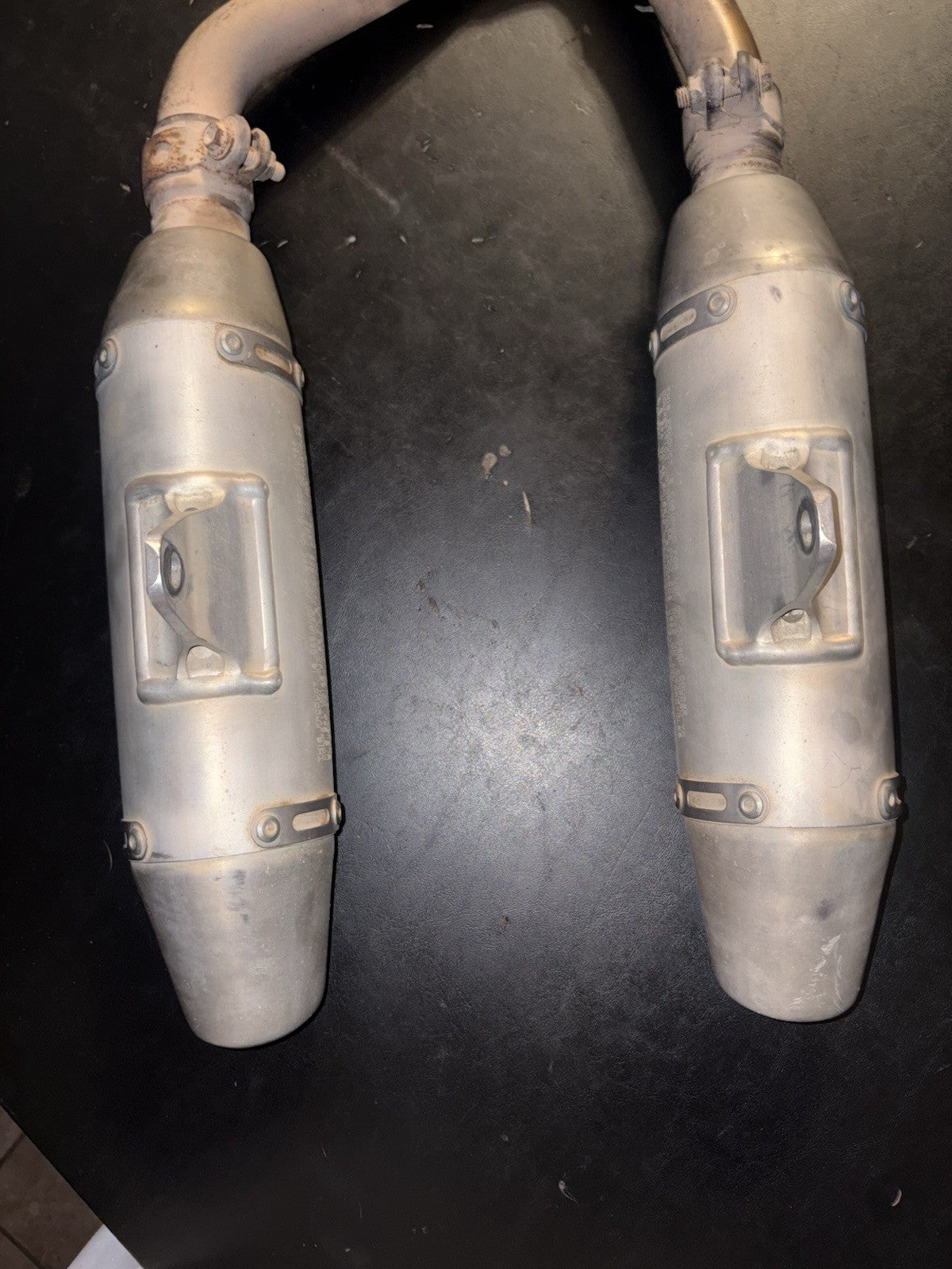 2006-2009 CRF250R OEM Exhaust Mid Y Pipe Dual Muffler Silencer Tail Slip On