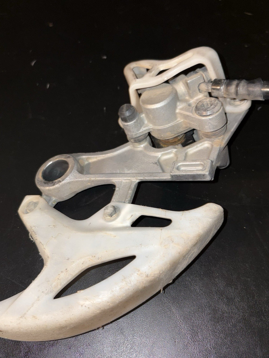 2008 HONDA CRF450R OEM NISSIN REAR BACK BRAKE CALIPER MASTER CYLINDER ASSEMBLY