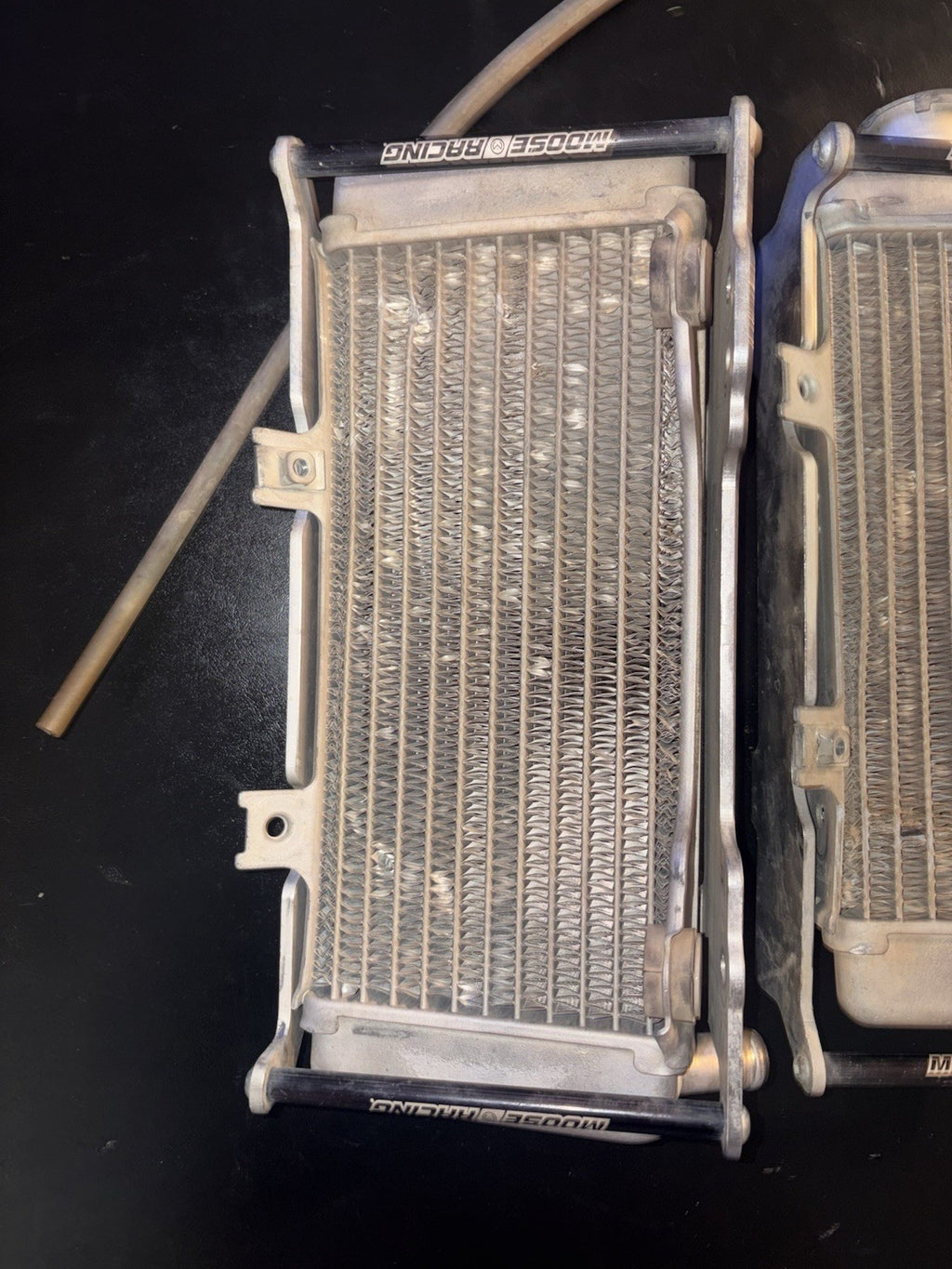 2005-2008 Honda Crf450r Radiators Moose Racing Rad Braces Set Pair