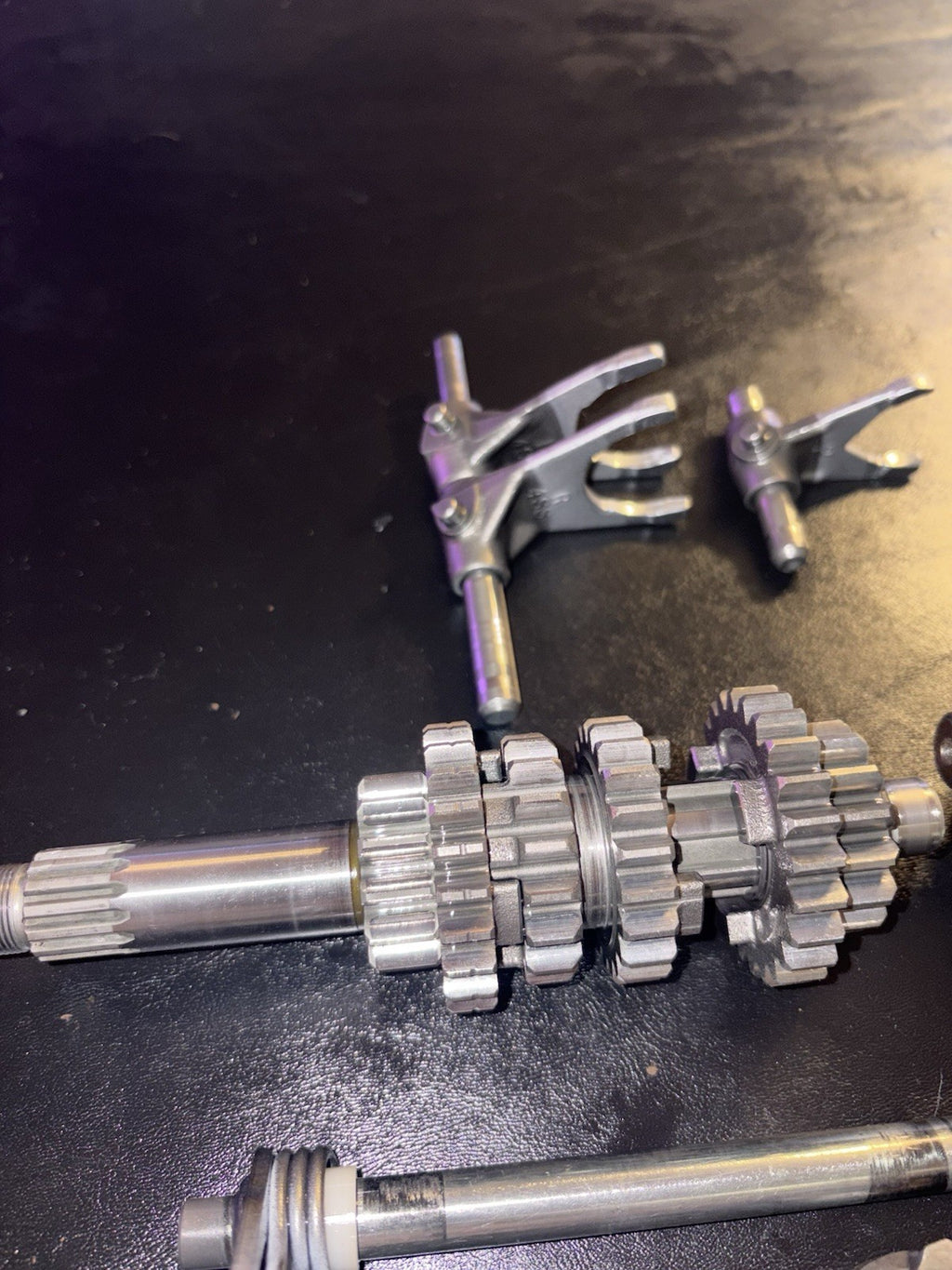 00-01 2000 YZ125 YZ 125 OEM Transmission Axle Shaft Gears Gearbox Shift Assembly
