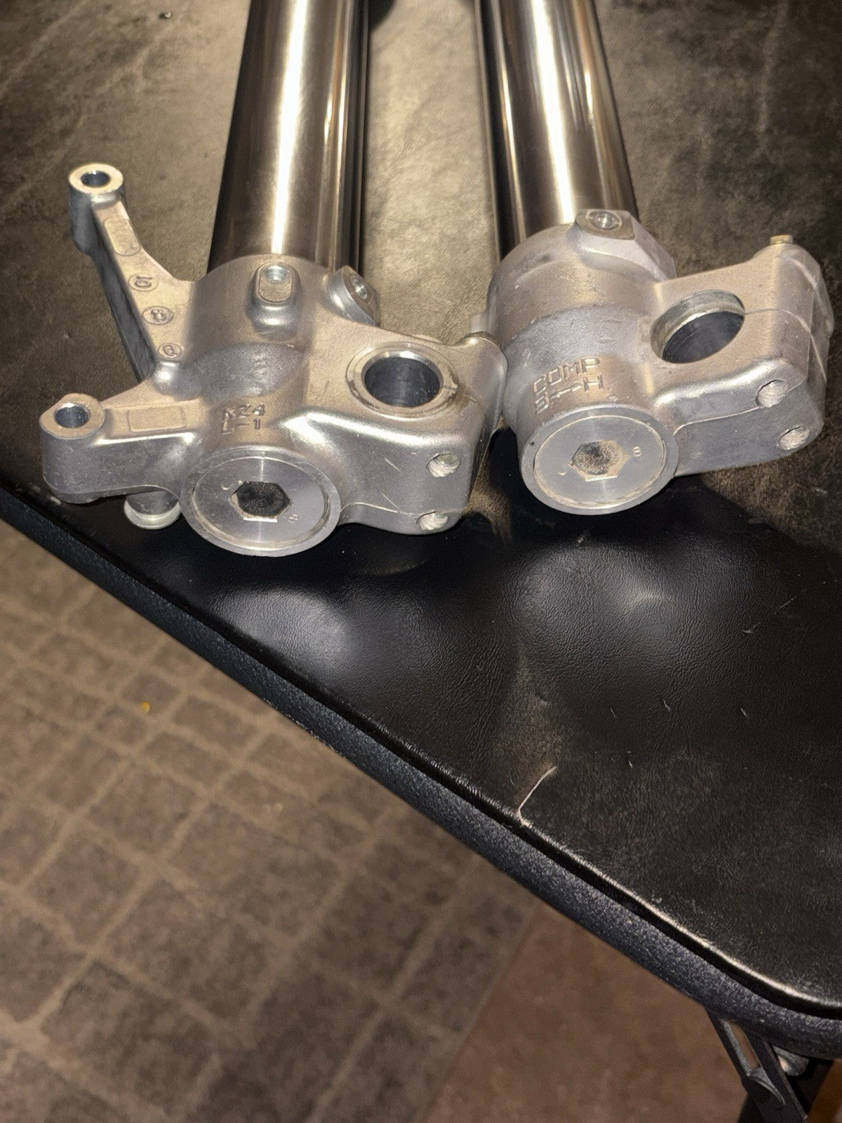 2002 Honda Cr125r  OEM KYB Front Forks Shock Suspension Springs Pair Left Right
