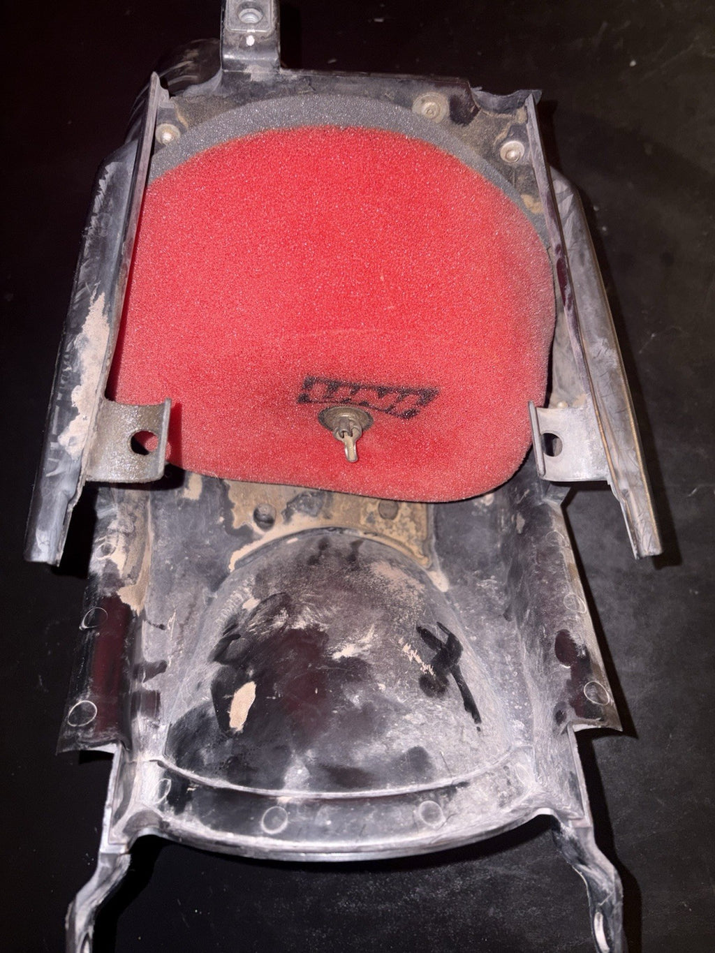 2008 HONDA CRF250R OEM AIRBOX AIR CLEANER FILTER BOX CASE INTAKE BOOT NICE!