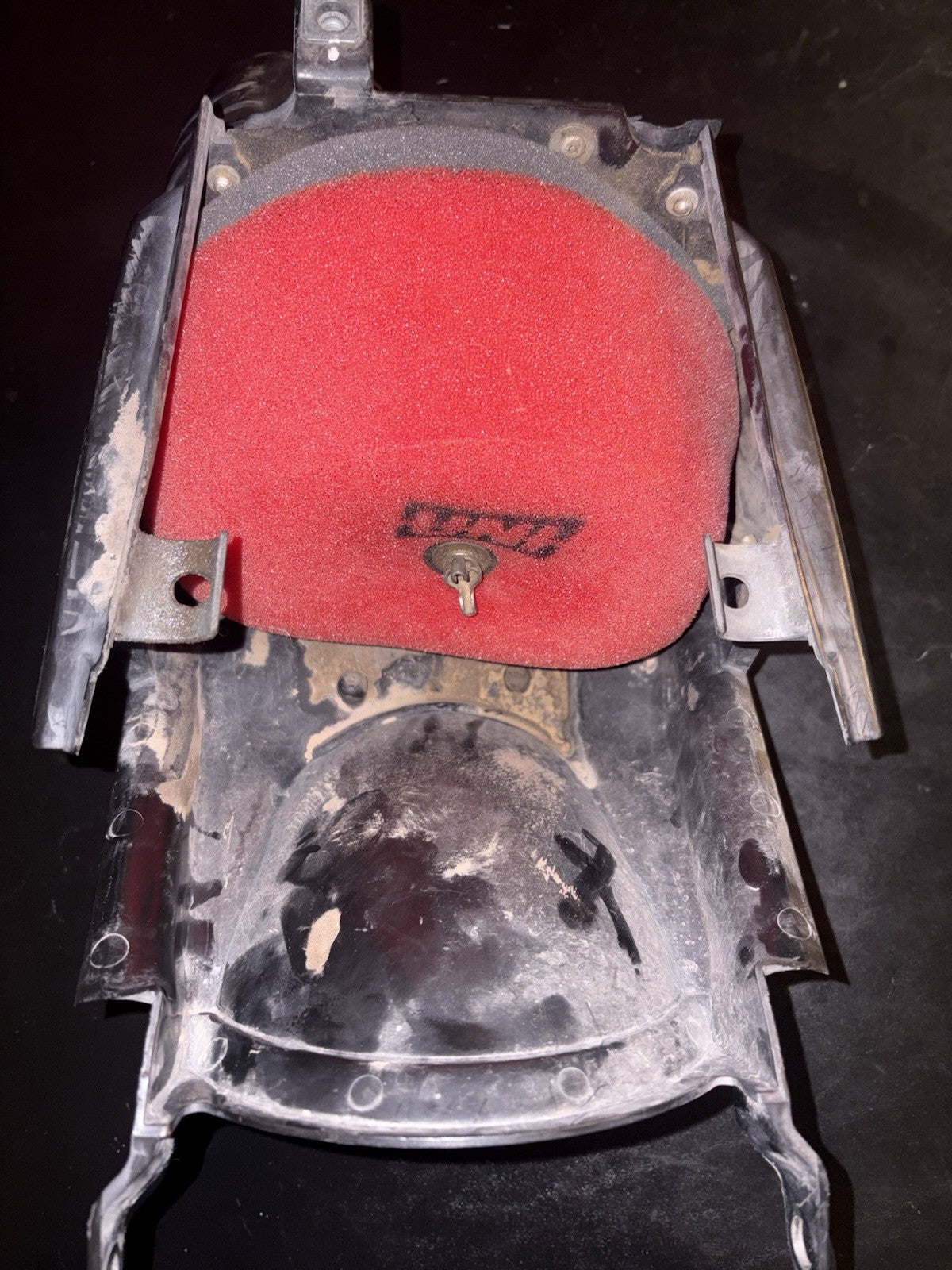 2008 HONDA CRF250R OEM AIRBOX AIR CLEANER FILTER BOX CASE INTAKE BOOT NICE!