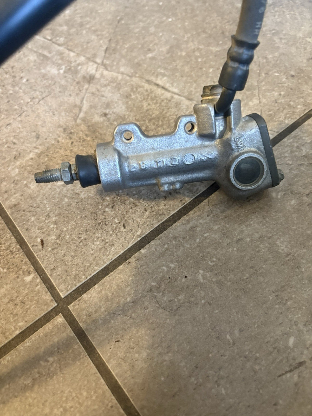 2009 Kx450f OEM Rear Back Brake Assembly Master Cylinder Caliper Line Mount