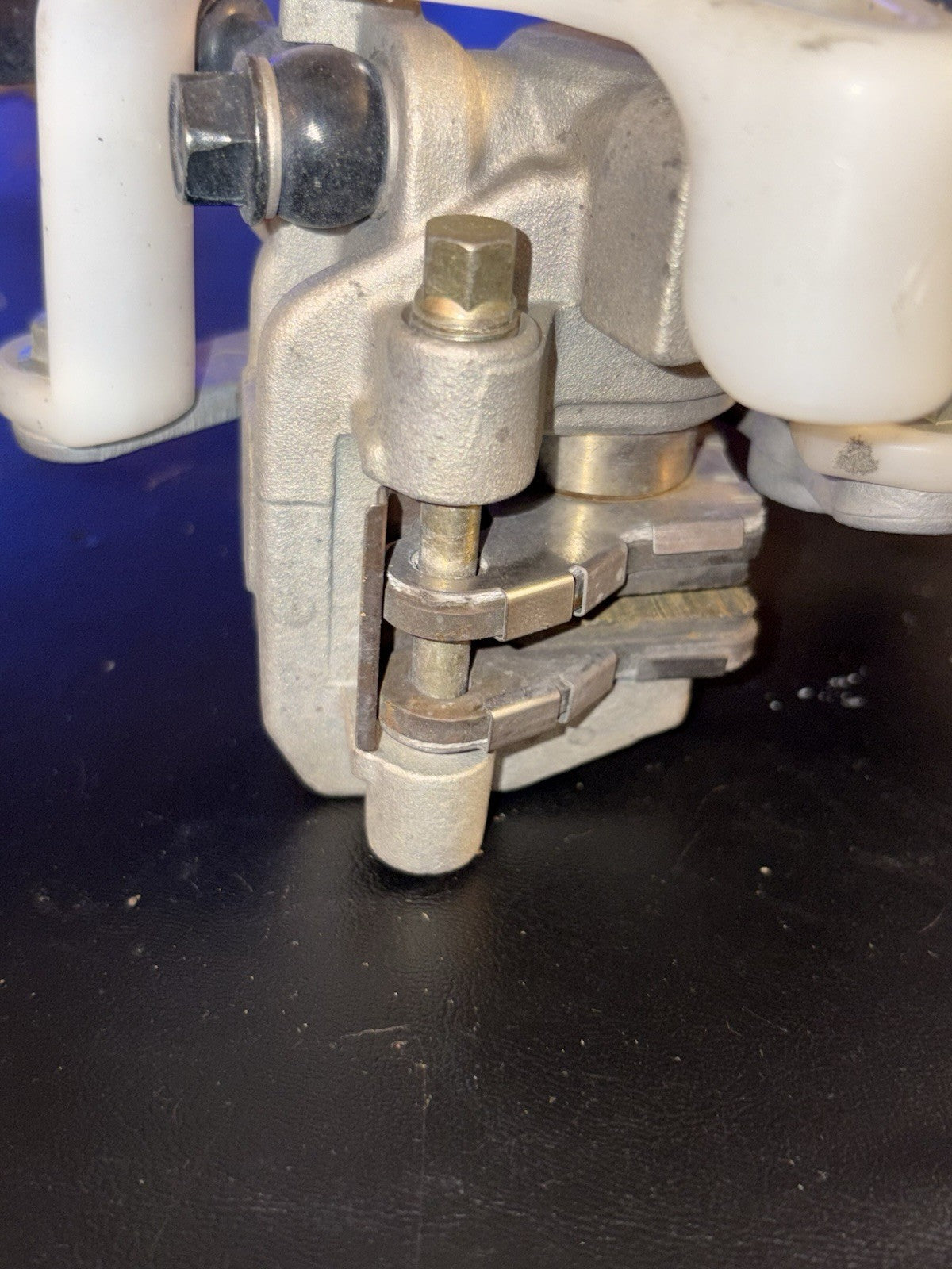 2002 HONDA CR125R OEM NISSIN REAR BACK BRAKE CALIPER MASTER CYLINDER LEVER