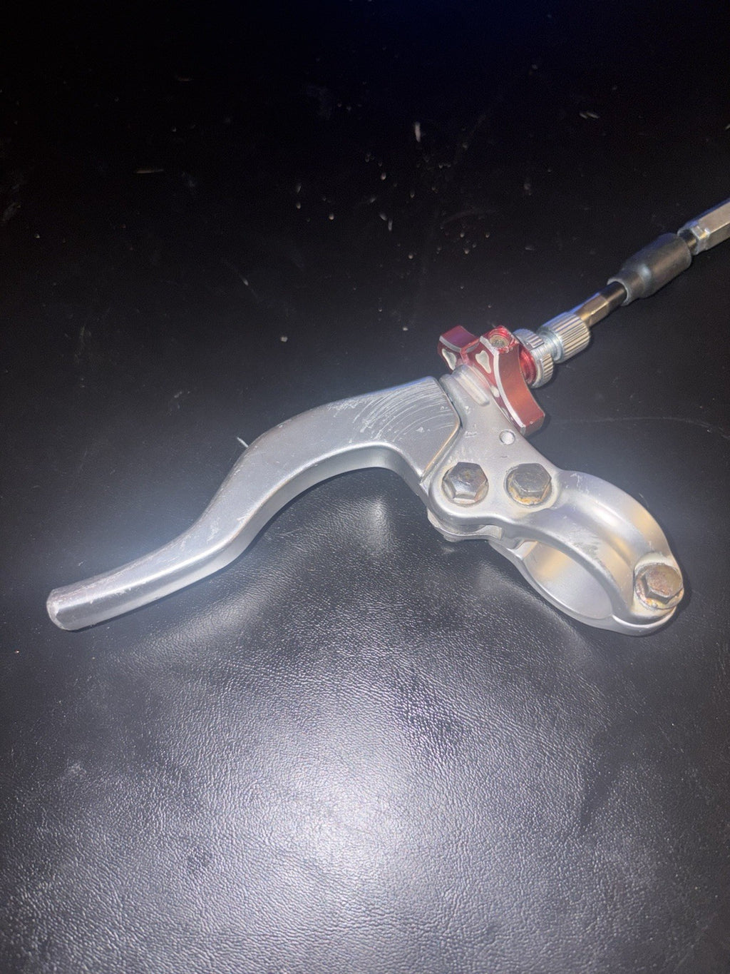 2000 2001 Honda CR250R Clutch Cable Mount Perch Lever Assembly