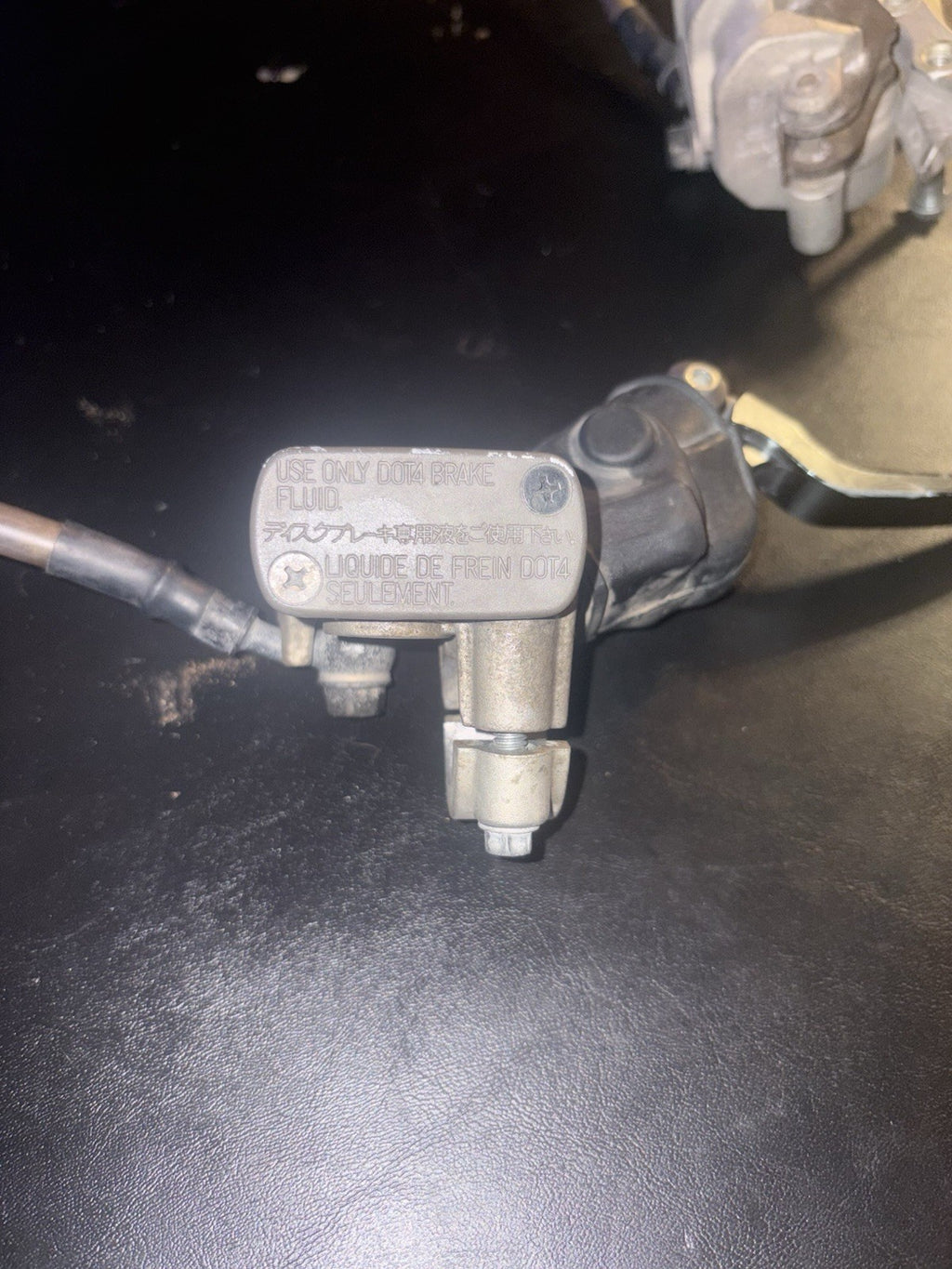 01-03 2002 CR125R CR125 OEM Front Brake Caliper Master Cylinder Line Assembly