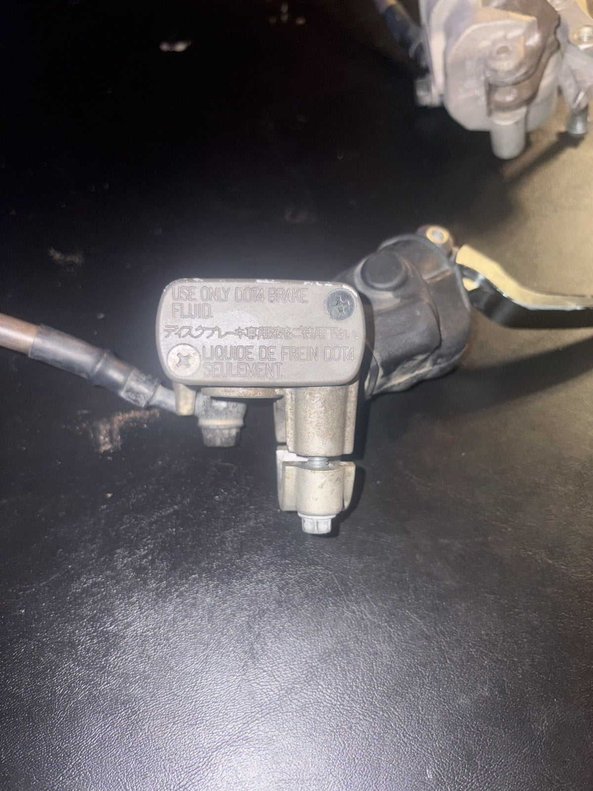 01-03 2002 CR125R CR125 OEM Front Brake Caliper Master Cylinder Line Assembly
