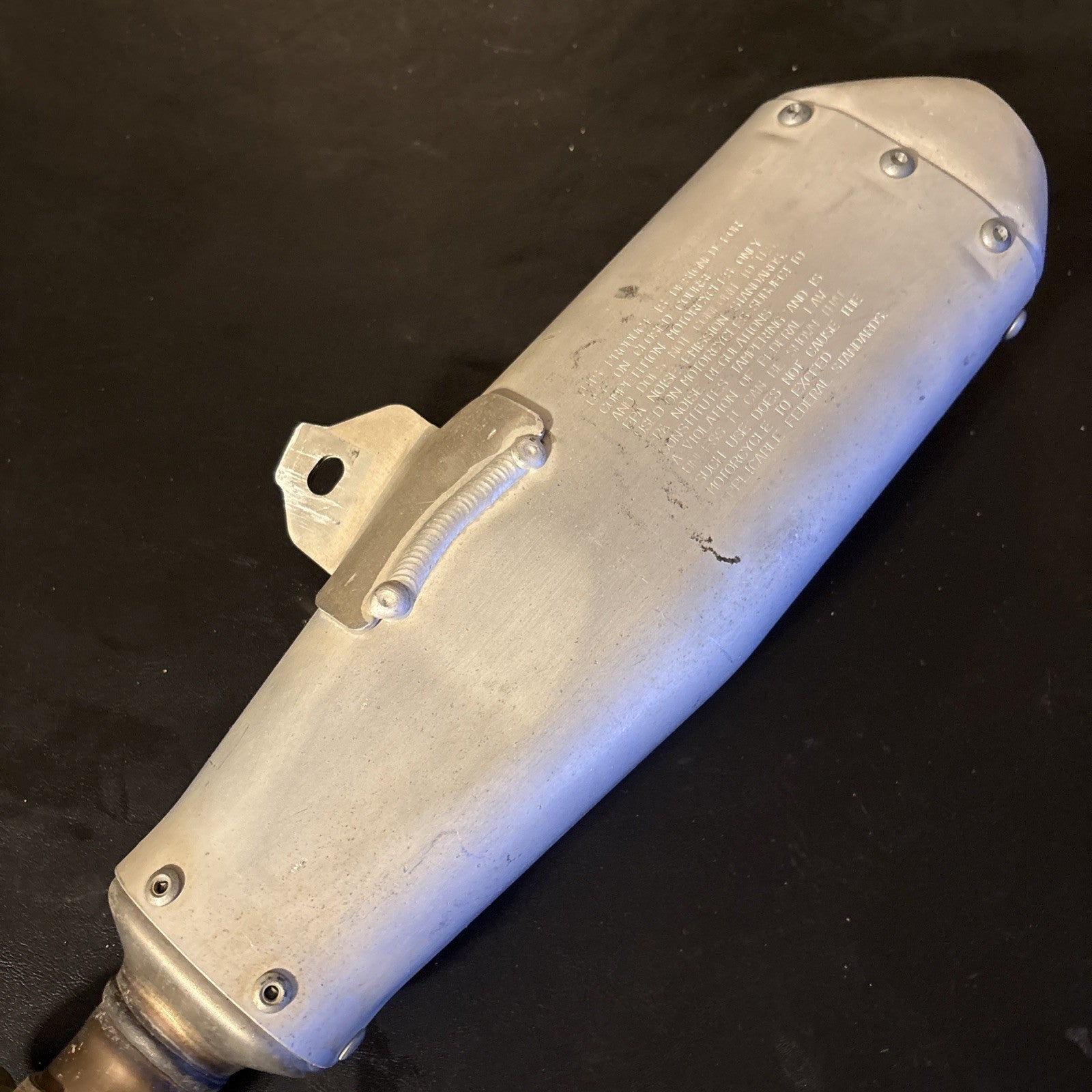 2019 HONDA CRF450R OEM RIGHT MUFFLER EXHAUST SILENCER SLIP ON PIPE
