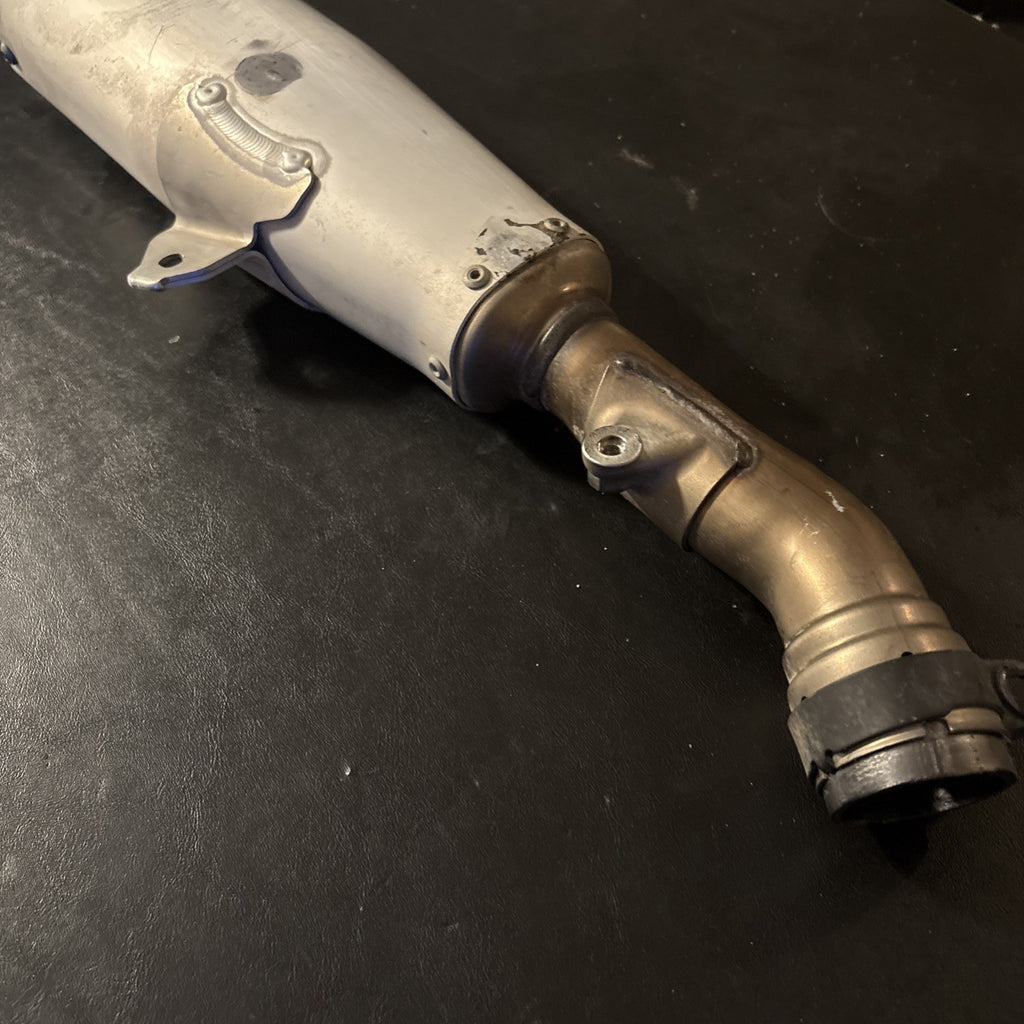 2019 HONDA CRF450R OEM LEFT MUFFLER EXHAUST SILENCER SLIP ON PIPE