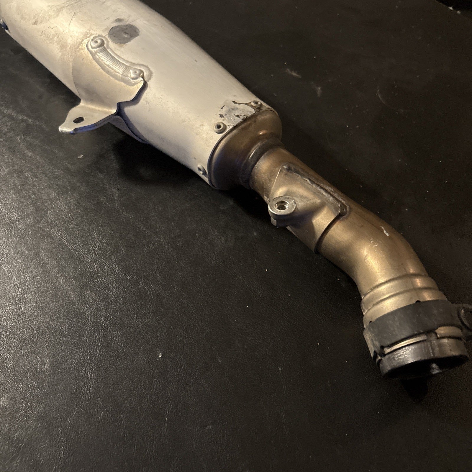 2019 HONDA CRF450R OEM LEFT MUFFLER EXHAUST SILENCER SLIP ON PIPE