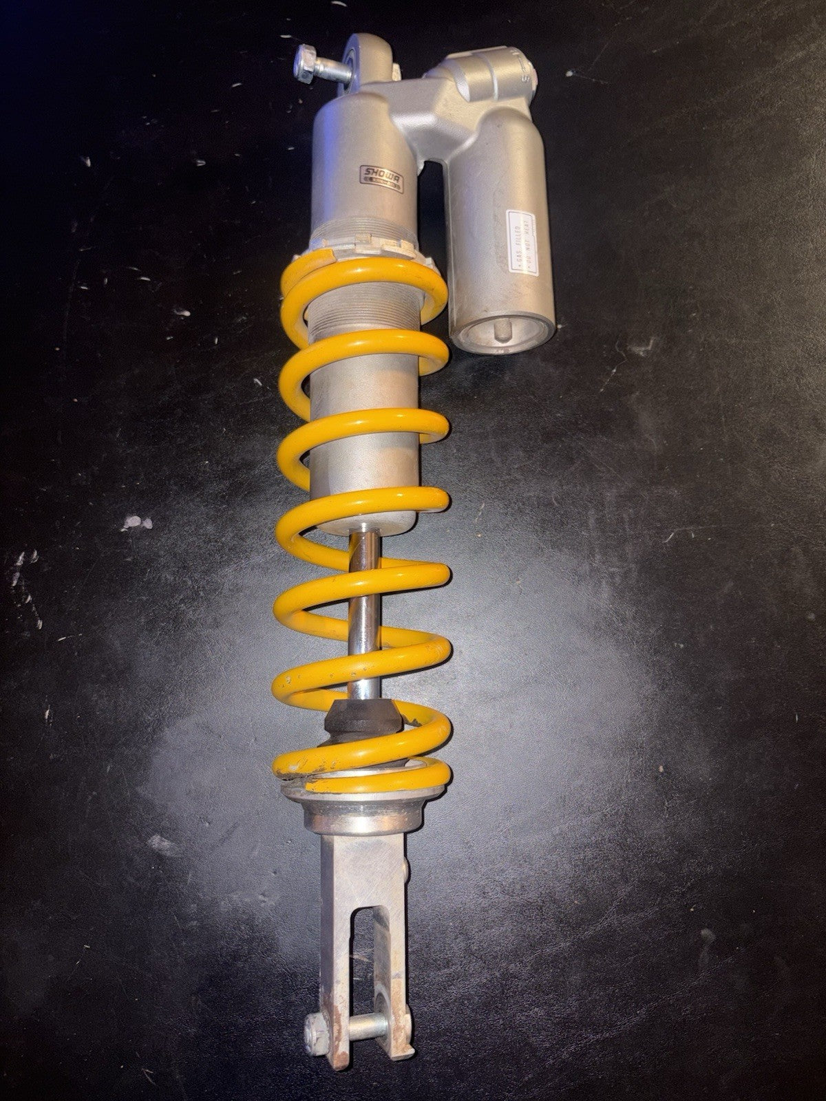 2004 - 2008 HONDA 2008 CRF250R OEM SHOWA REAR SHOCK SPRING SUSPENSION  ASSEMBLY