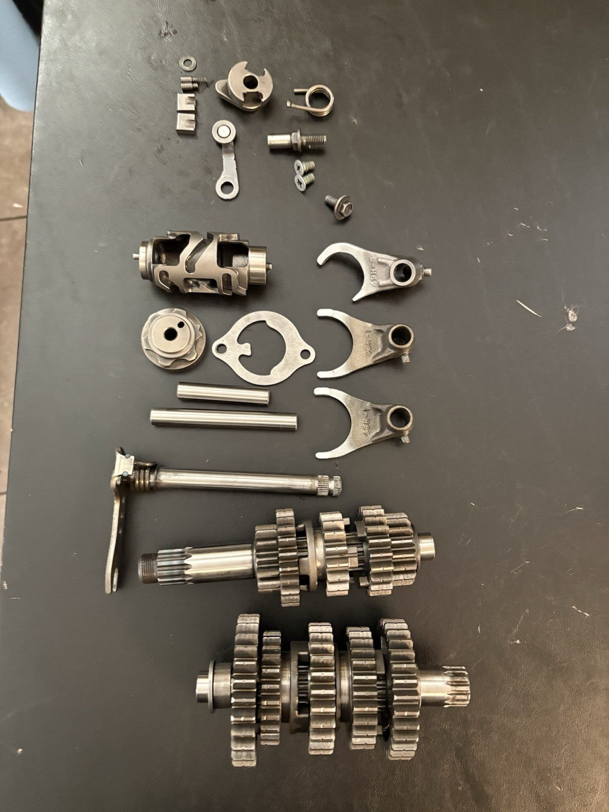 2016 Suzuki OEM RMZ250 RMZ 250 Transmission Gears Shaft Shift Mechanism Assembly