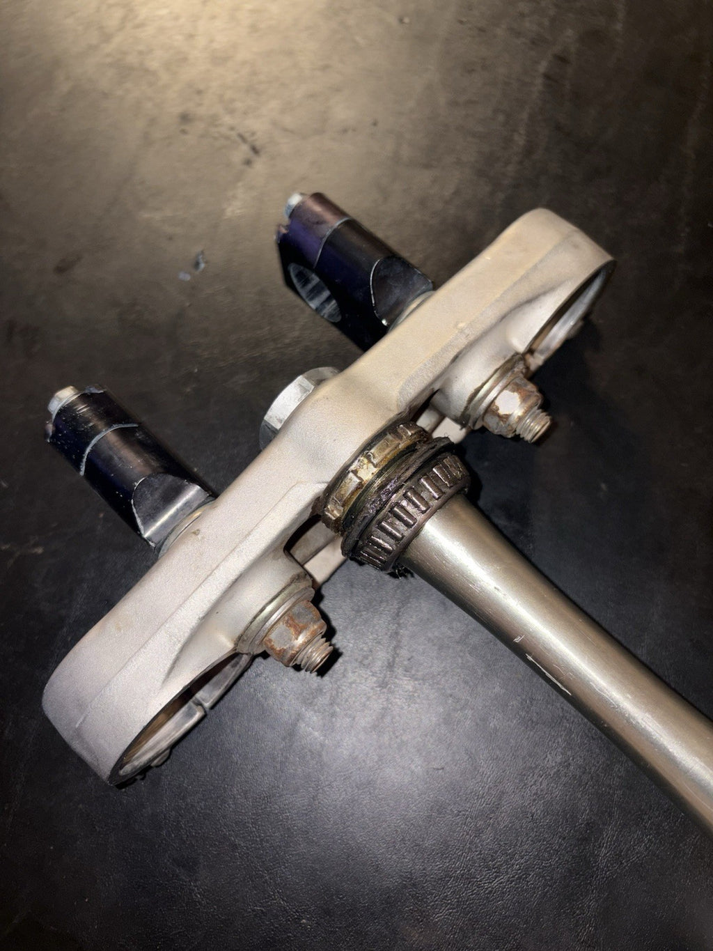 2003 Honda Cr250 Top Bottom Triple Tree Clamp Steering Stem Pro Taper Bar Clamps