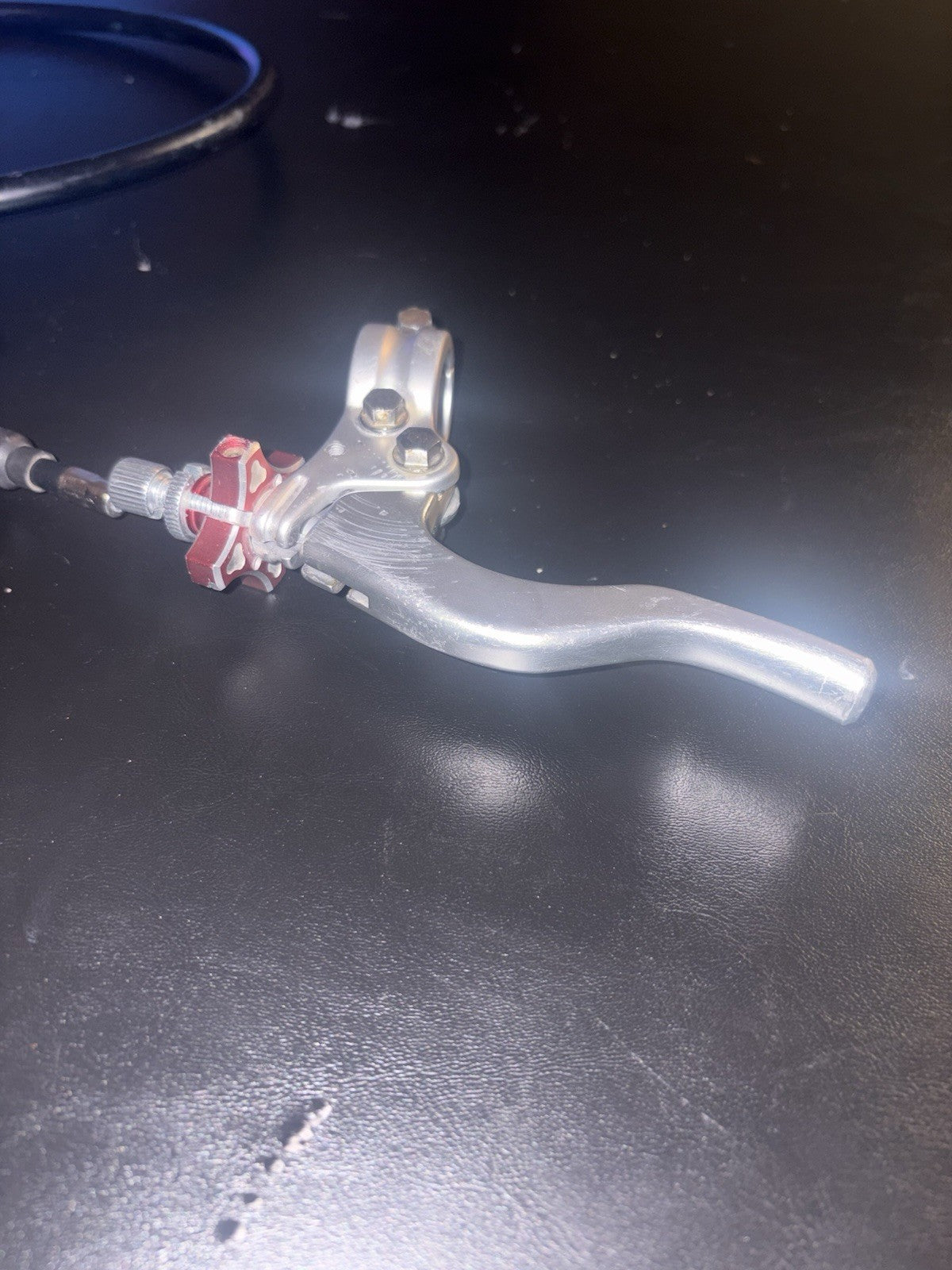 2000 2001 Honda CR250R Clutch Cable Mount Perch Lever Assembly
