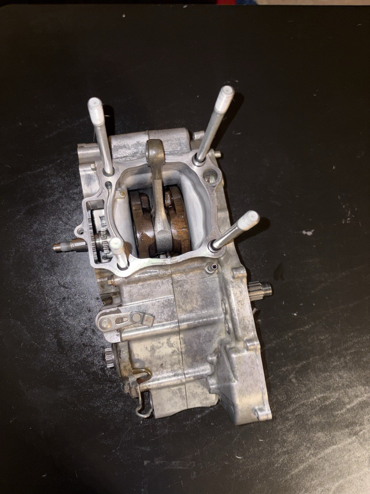 2008 Honda CRF450R Engine Transmission Bottom End Crankcase Crank Case Block Box