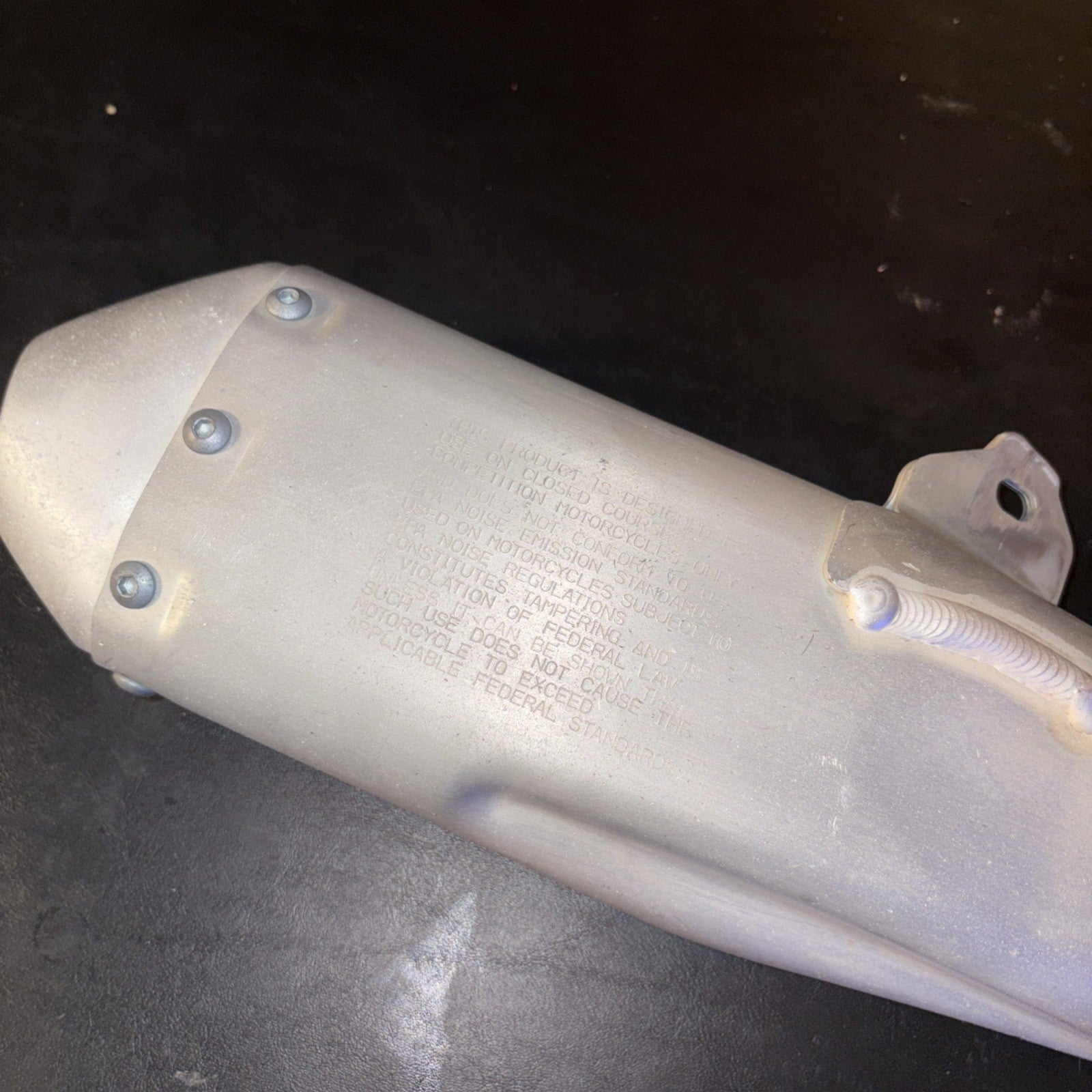 2019 HONDA CRF450R OEM LEFT MUFFLER EXHAUST SILENCER SLIP ON PIPE