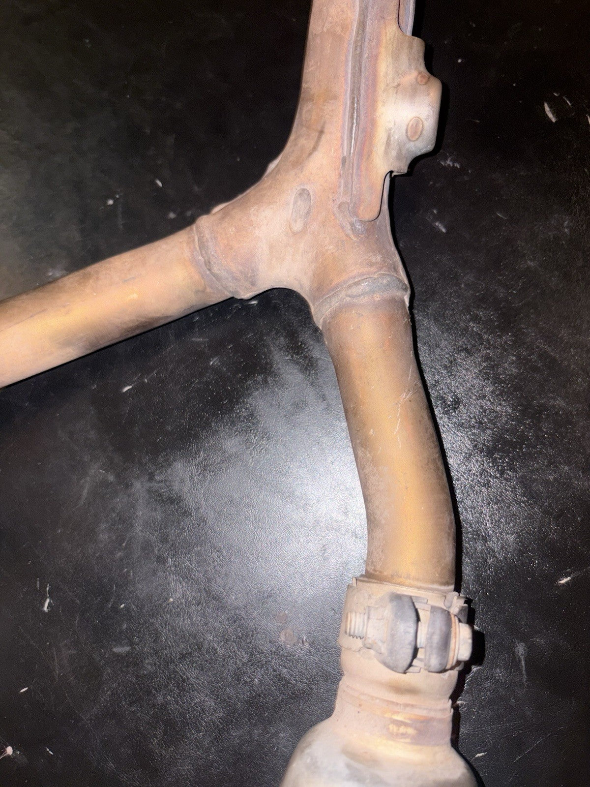 2006-2009 CRF250R OEM Exhaust Mid Y Pipe Dual Muffler Silencer Tail Slip On