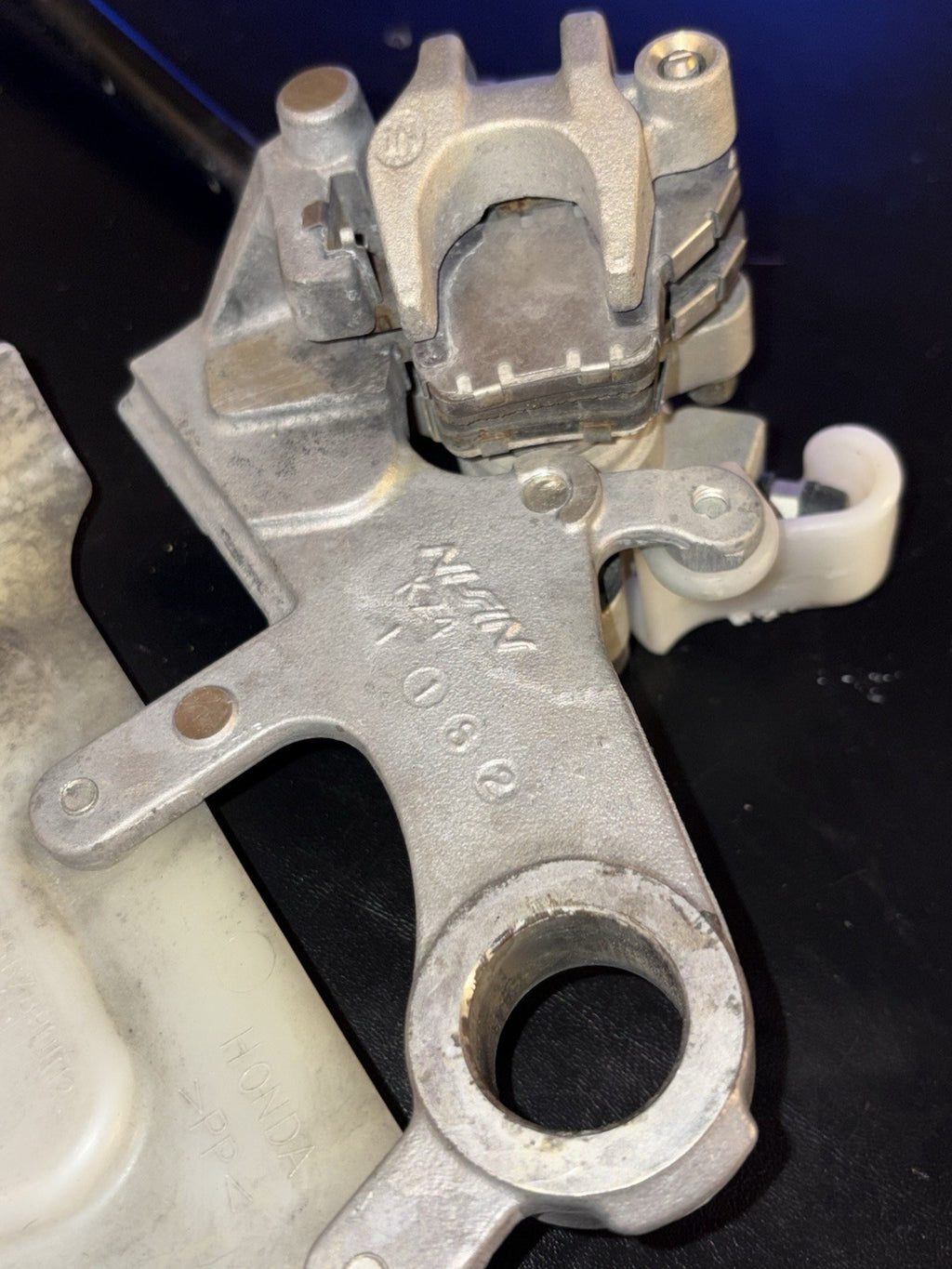 2002 HONDA CR125R OEM NISSIN REAR BACK BRAKE CALIPER MASTER CYLINDER LEVER
