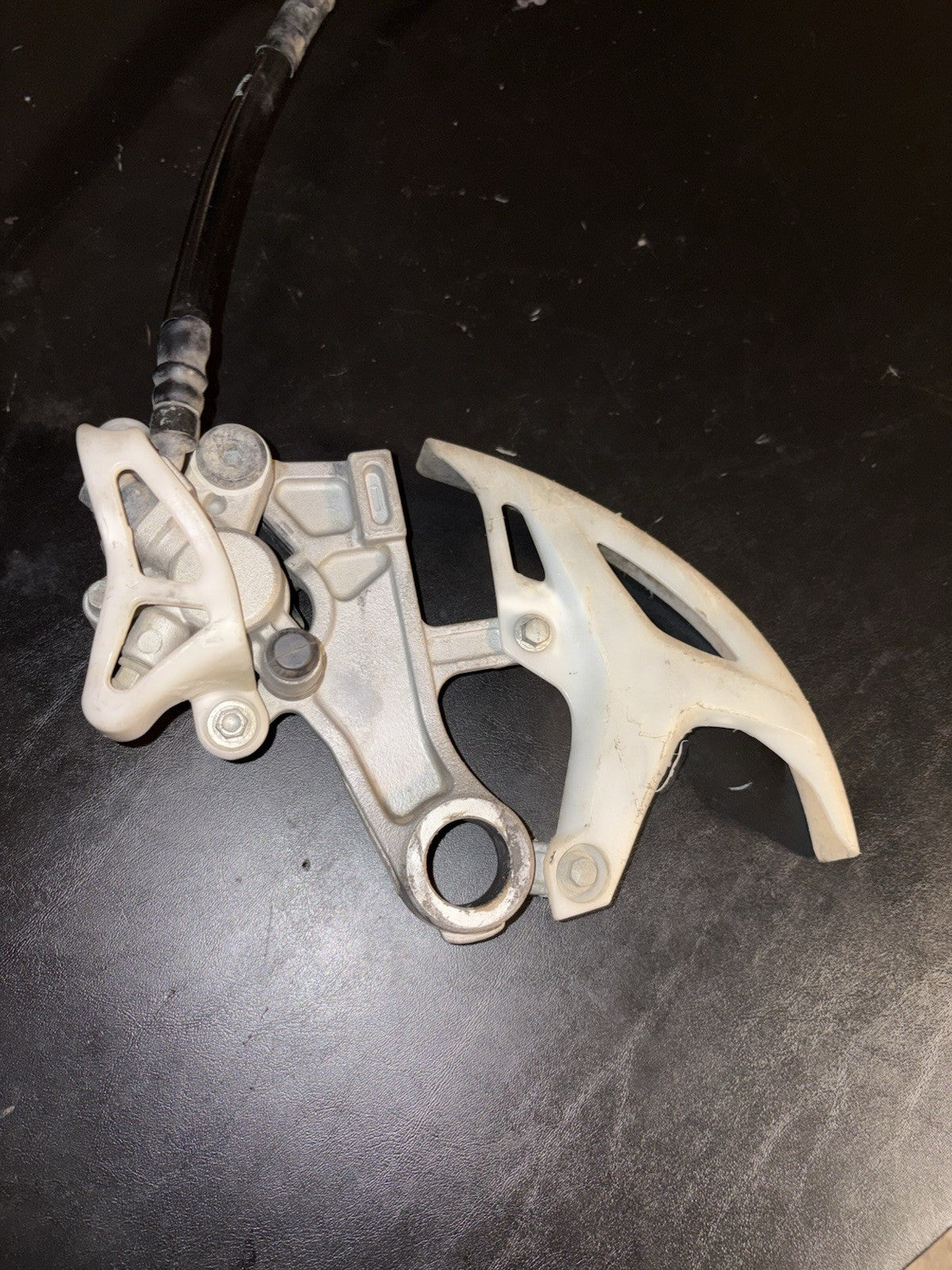 2008 HONDA CRF450R OEM NISSIN REAR BACK BRAKE CALIPER MASTER CYLINDER ASSEMBLY