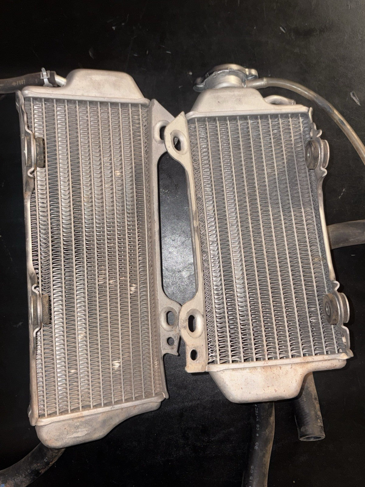 2013 - 2018 RMZ250 OEM Radiator Coolant Reservoir Set Fin Cooling Left Right