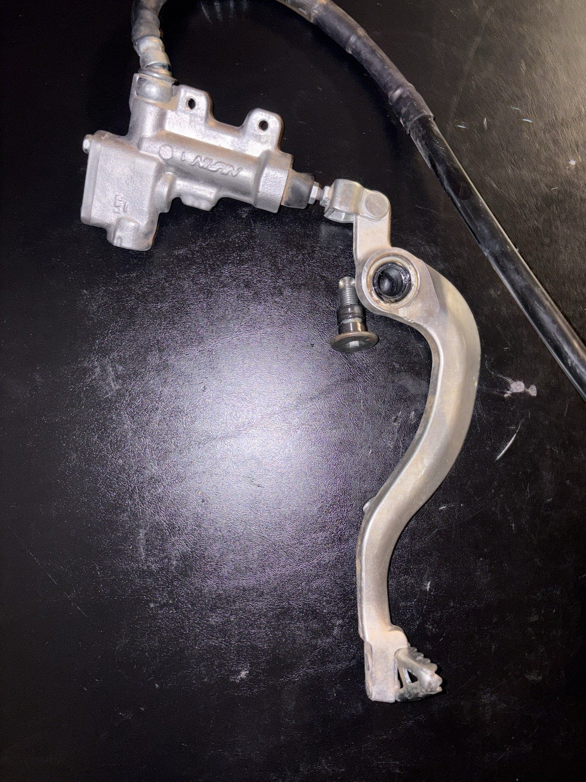 2016 - 2018 Suzuki RMZ250 OEM Rear Back Brake Caliper Master Cylinder Hose Pedal