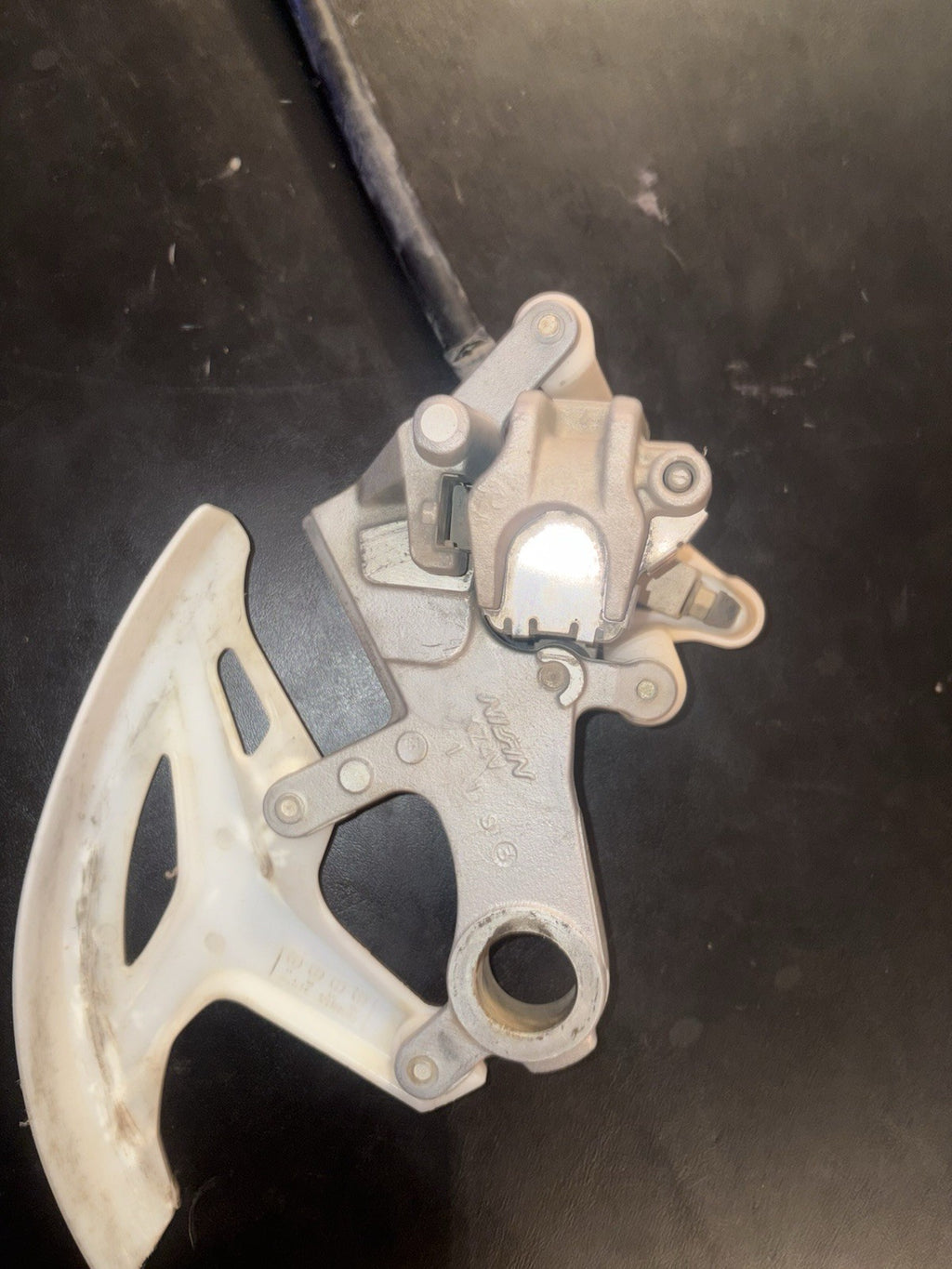 2008 HONDA CRF450R OEM NISSIN REAR BACK BRAKE CALIPER MASTER CYLINDER ASSEMBLY