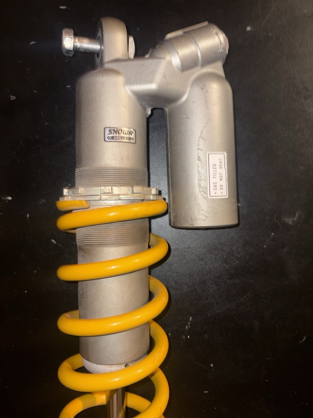 2004 - 2008 HONDA 2008 CRF250R OEM SHOWA REAR SHOCK SPRING SUSPENSION  ASSEMBLY